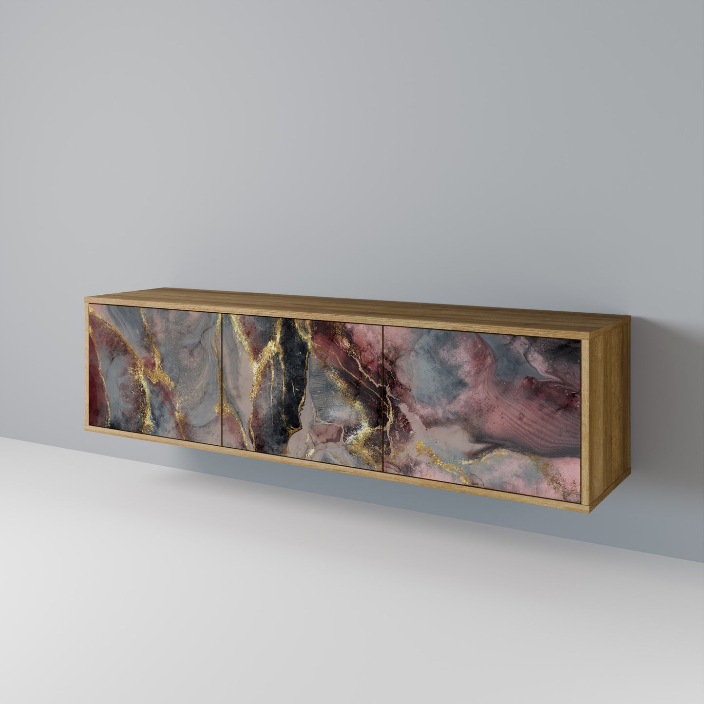 GOLDEN TIDES Mobile TV a 3 ante in effetto rovere