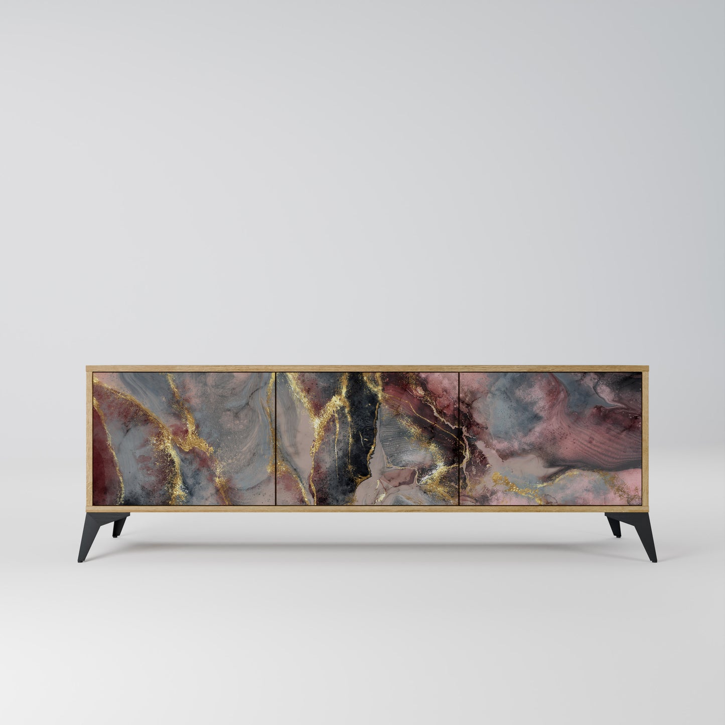 GOLDEN TIDES Mobile TV a 3 ante in effetto rovere