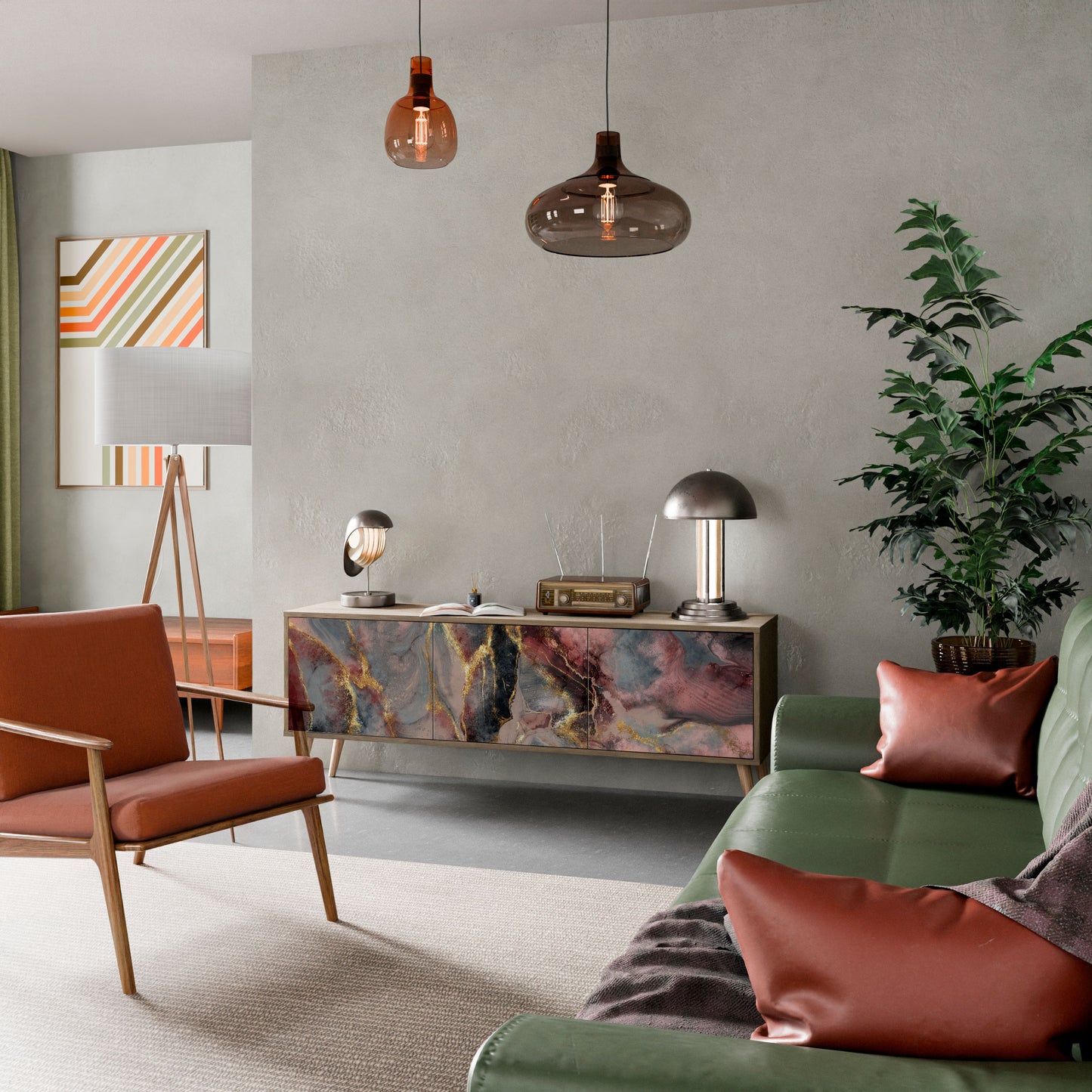 GOLDEN TIDES Mobile TV a 3 Ante in Effetto Rovere