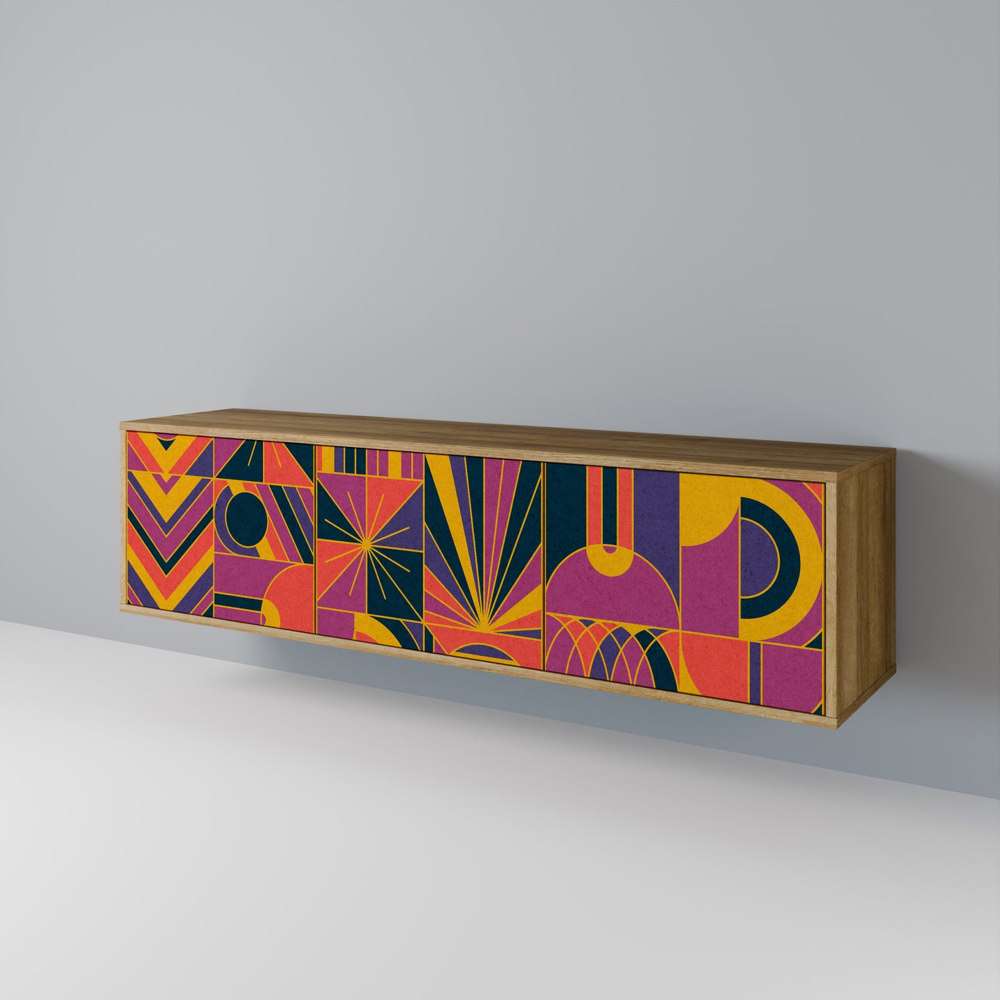 Mobile TV ELECTRIC PATTERNS a 3 ante in effetto rovere