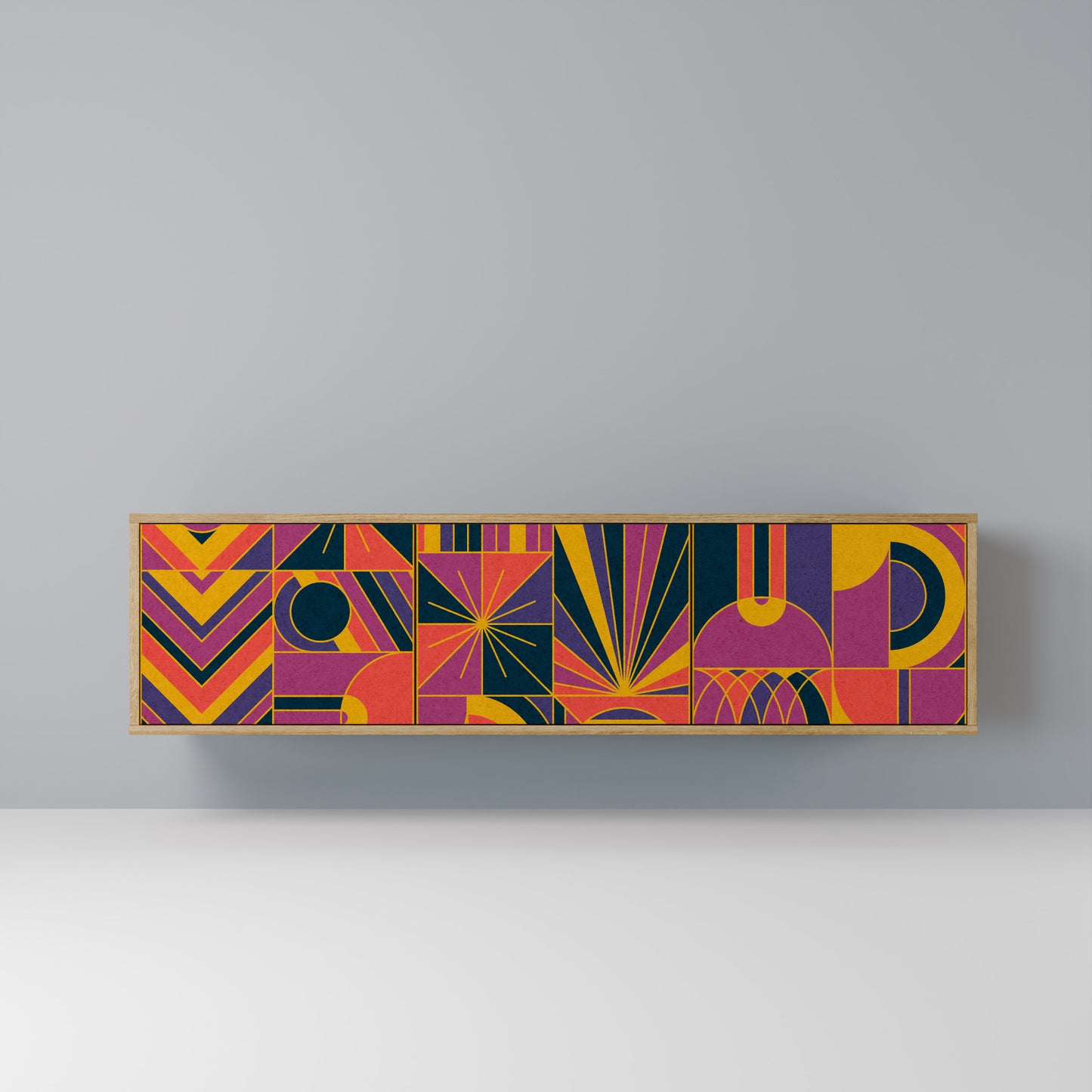 Mobile TV ELECTRIC PATTERNS a 3 ante in effetto rovere