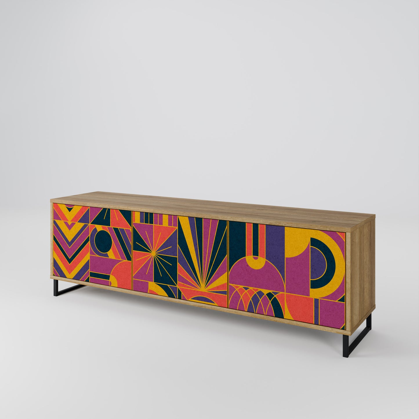 Mobile TV ELECTRIC PATTERNS a 3 ante in effetto rovere