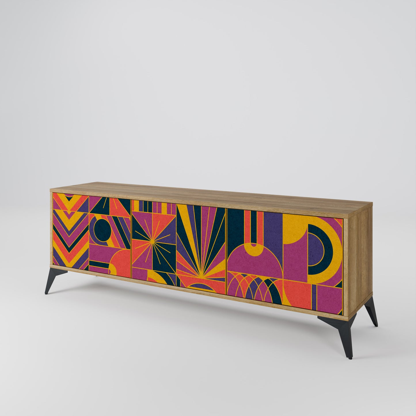 Mobile TV ELECTRIC PATTERNS a 3 ante in effetto rovere