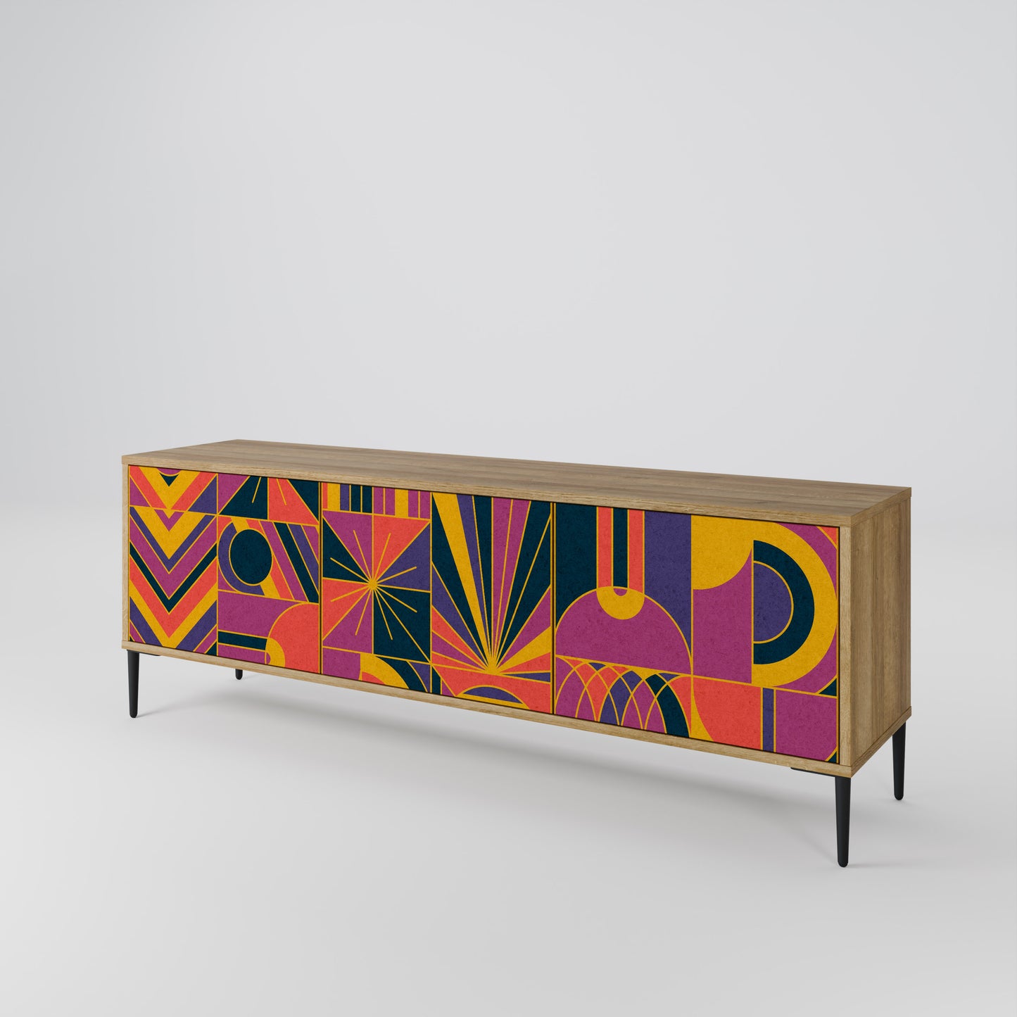 Mobile TV ELECTRIC PATTERNS a 3 ante in effetto rovere