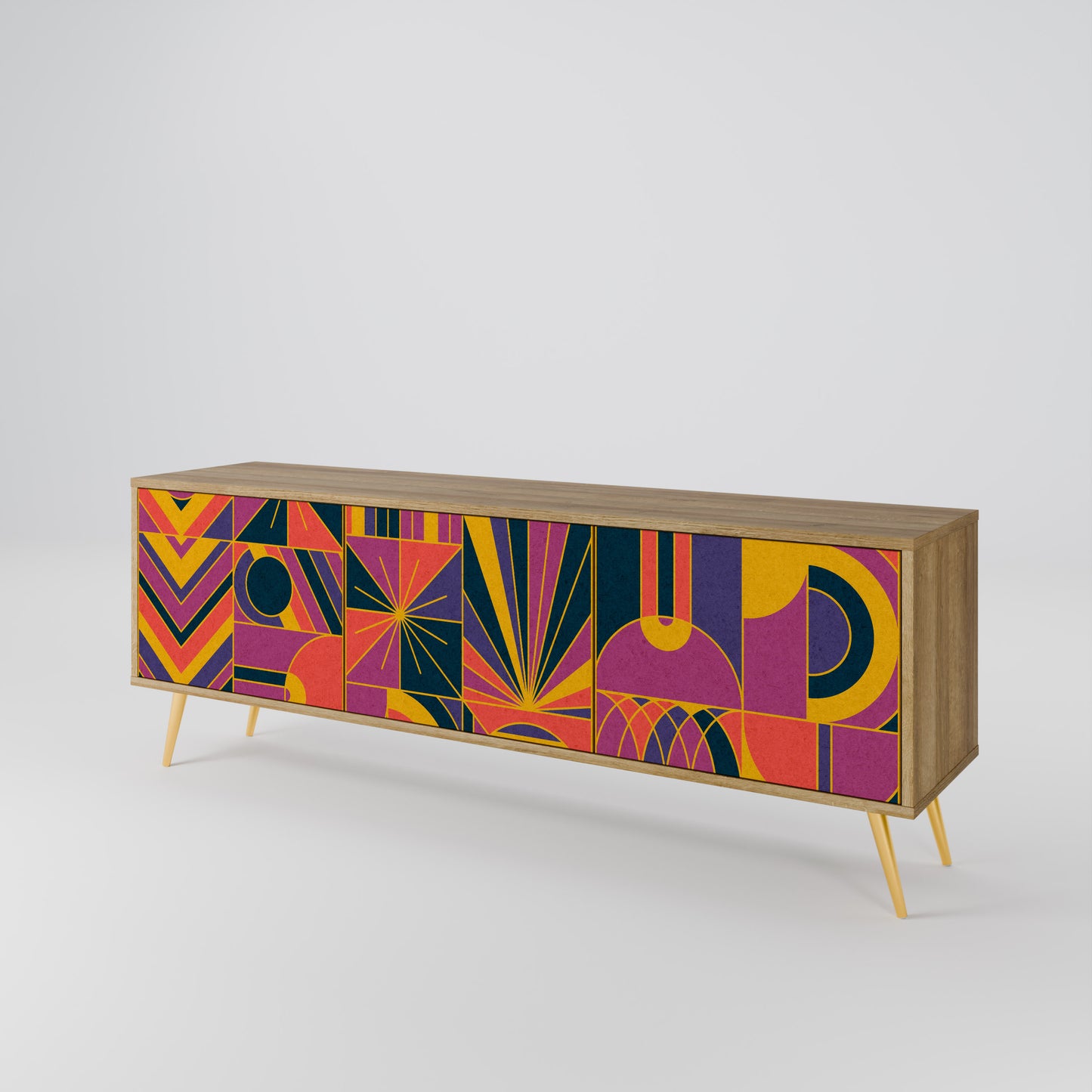 Mobile TV ELECTRIC PATTERNS a 3 ante in effetto rovere
