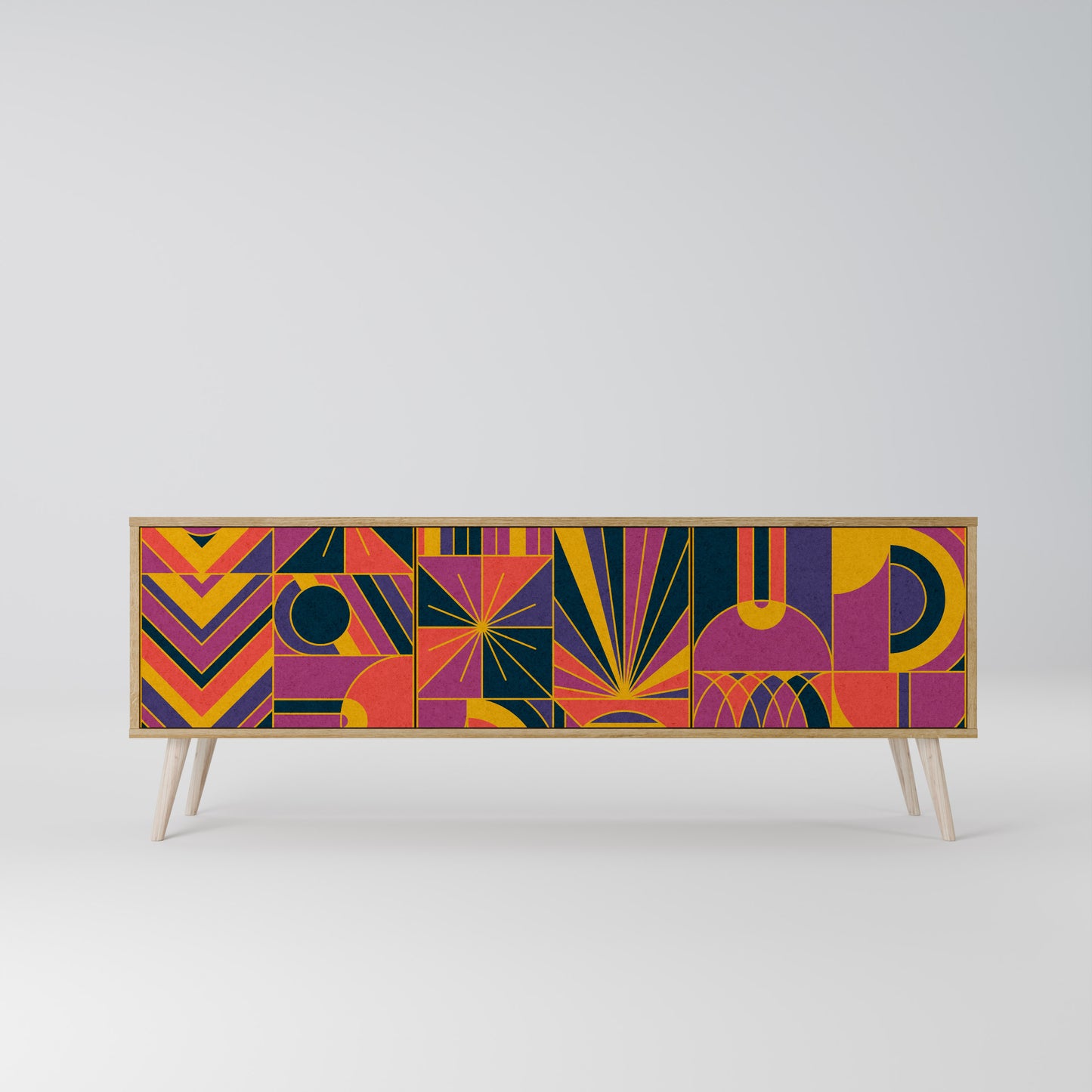 Mobile TV ELECTRIC PATTERNS a 3 ante in effetto rovere