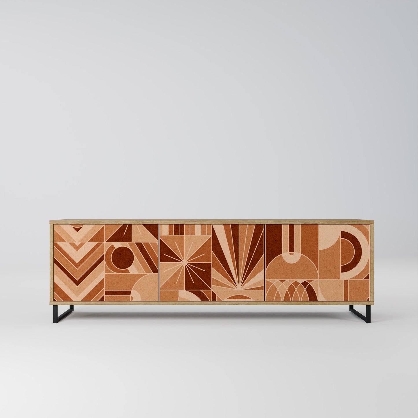 Mobile TV PRISM MOSAIC a 3 ante in effetto rovere