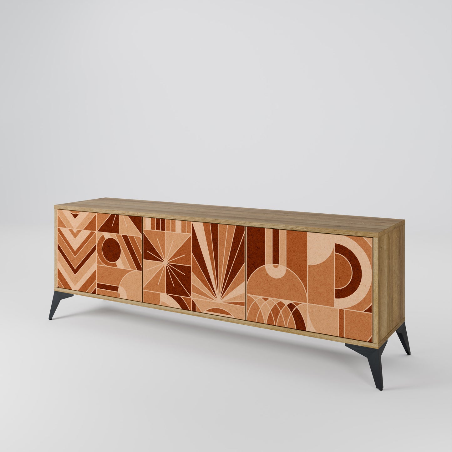 Mobile TV PRISM MOSAIC a 3 ante in effetto rovere