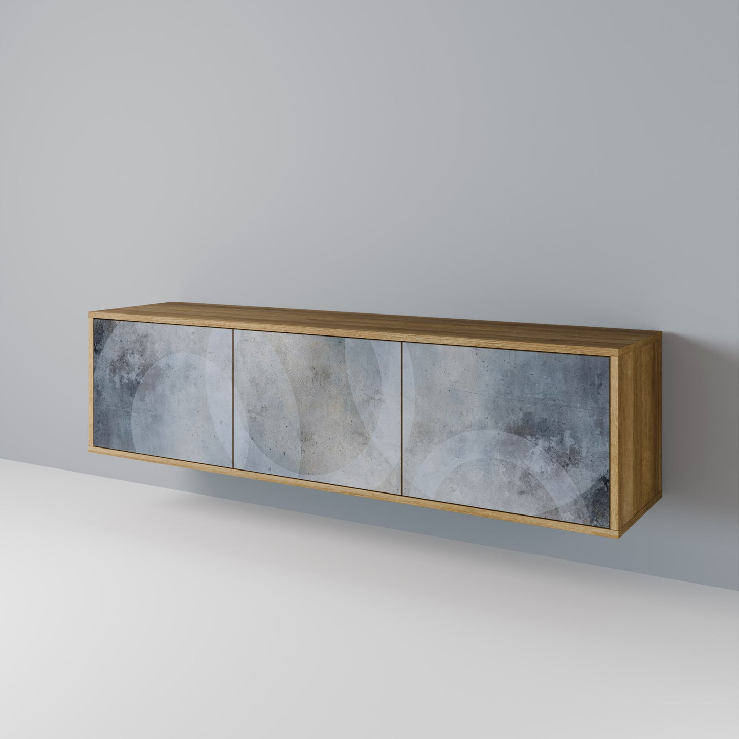 Mobile TV MUTED ARC a 3 ante effetto rovere
