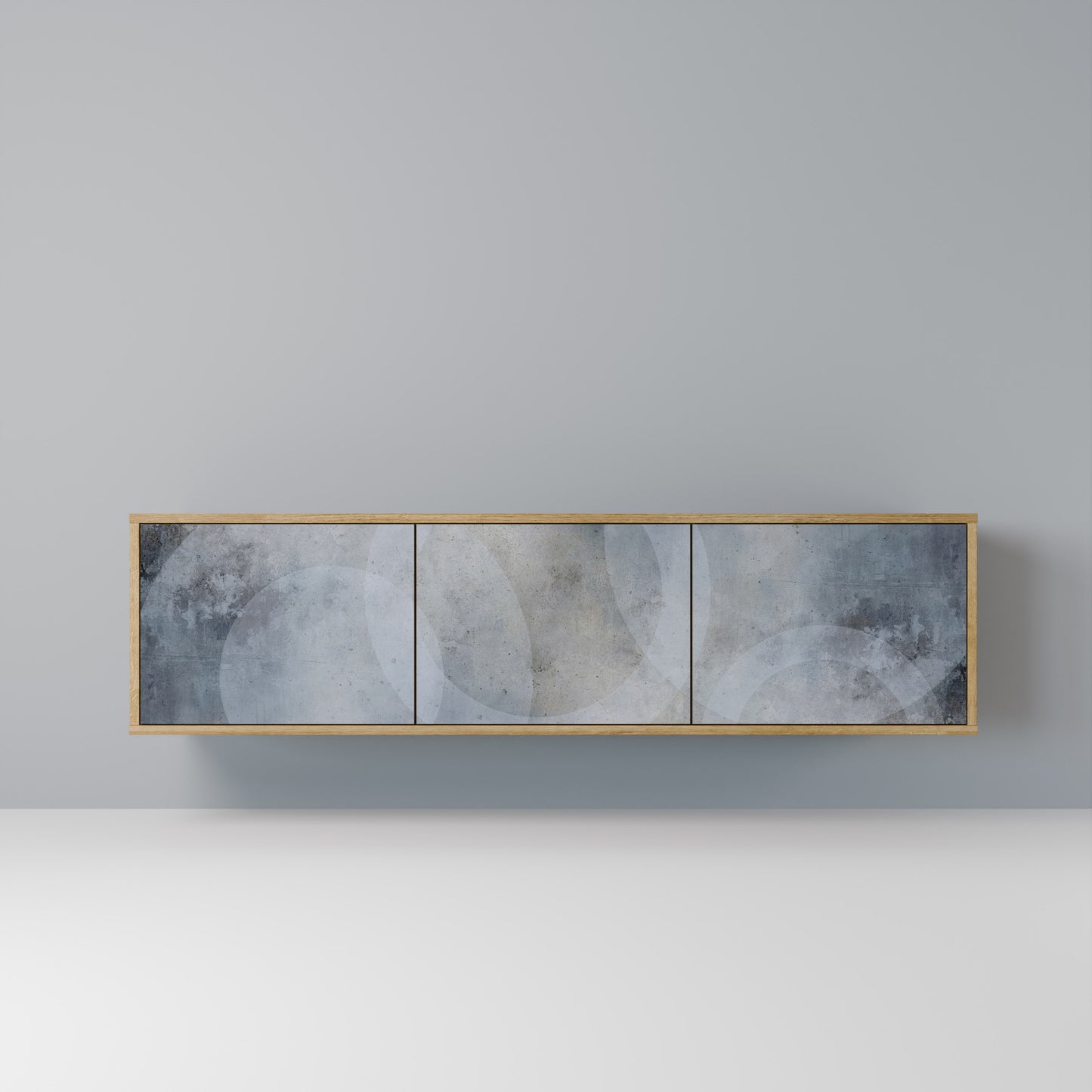 Mobile TV MUTED ARC a 3 ante effetto rovere