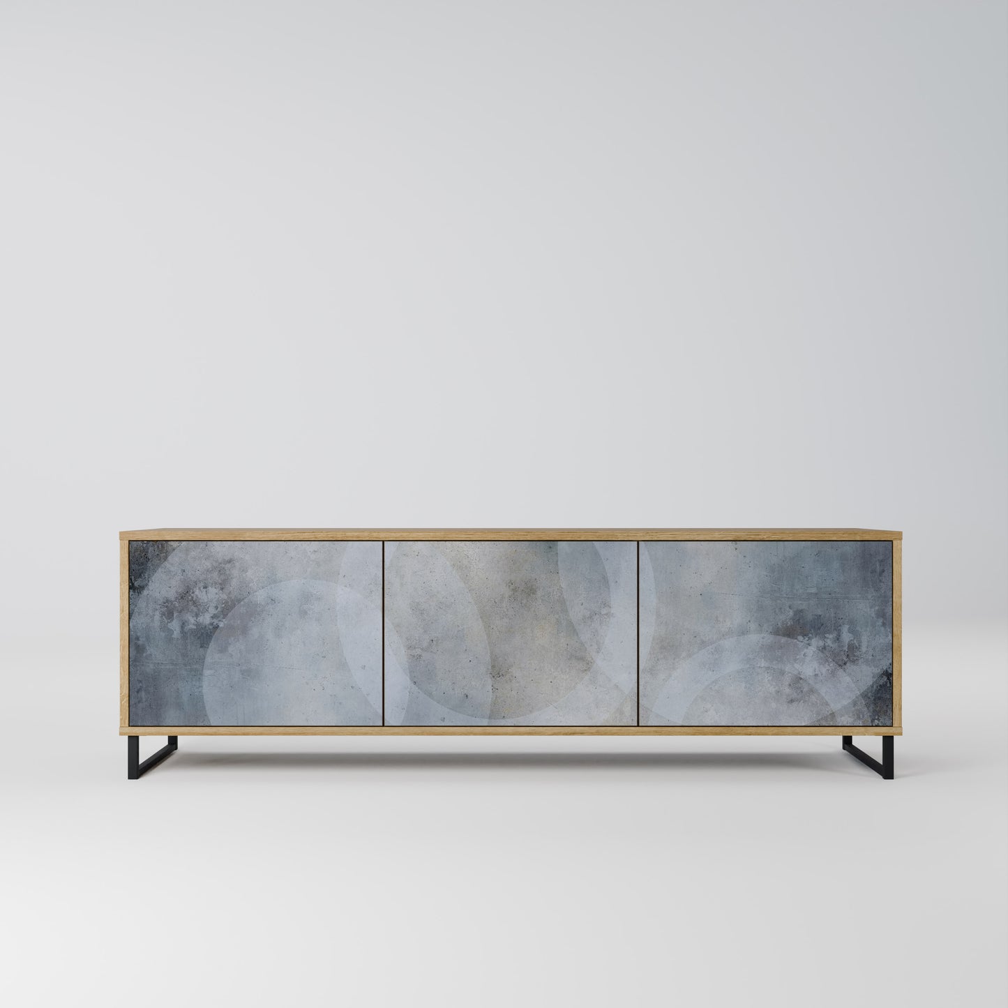 Mobile TV MUTED ARC a 3 ante effetto rovere