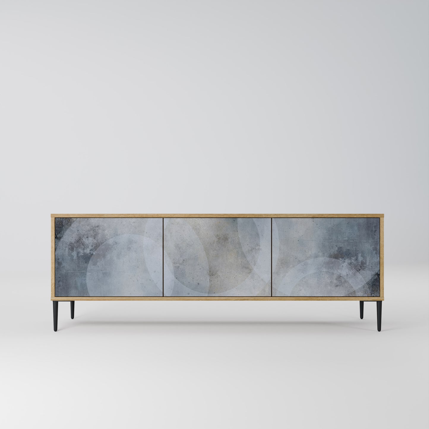 Mobile TV MUTED ARC a 3 ante effetto rovere
