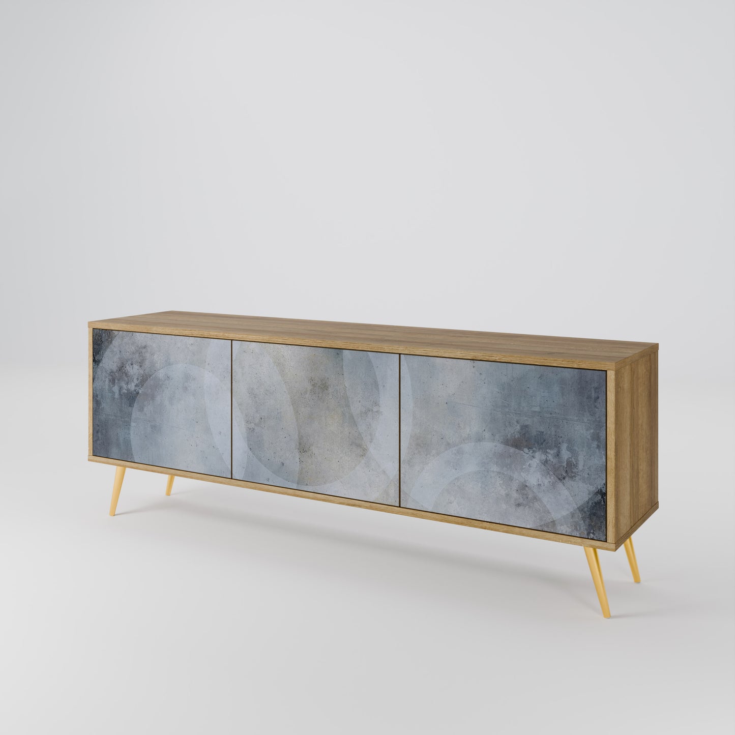 Mobile TV MUTED ARC a 3 ante effetto rovere