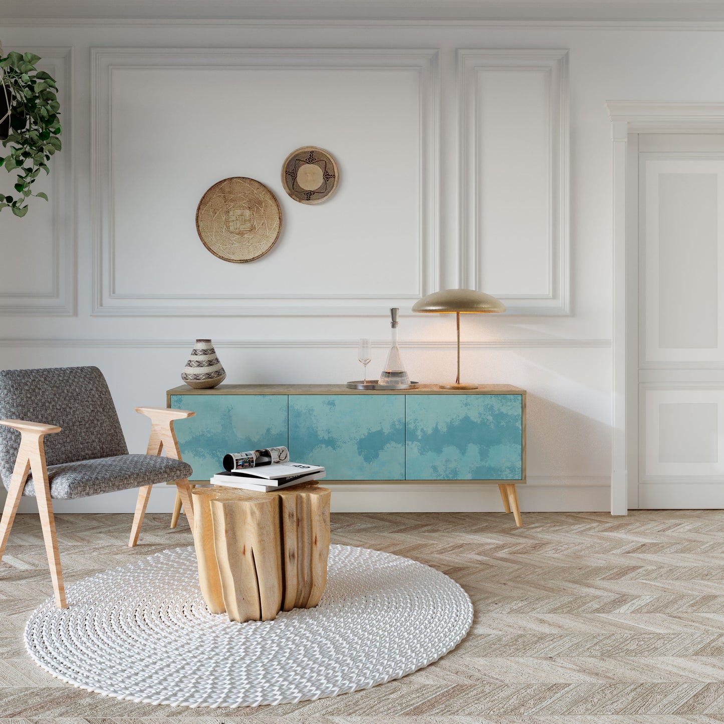 Mobile TV SKY WASH a 3 ante effetto rovere