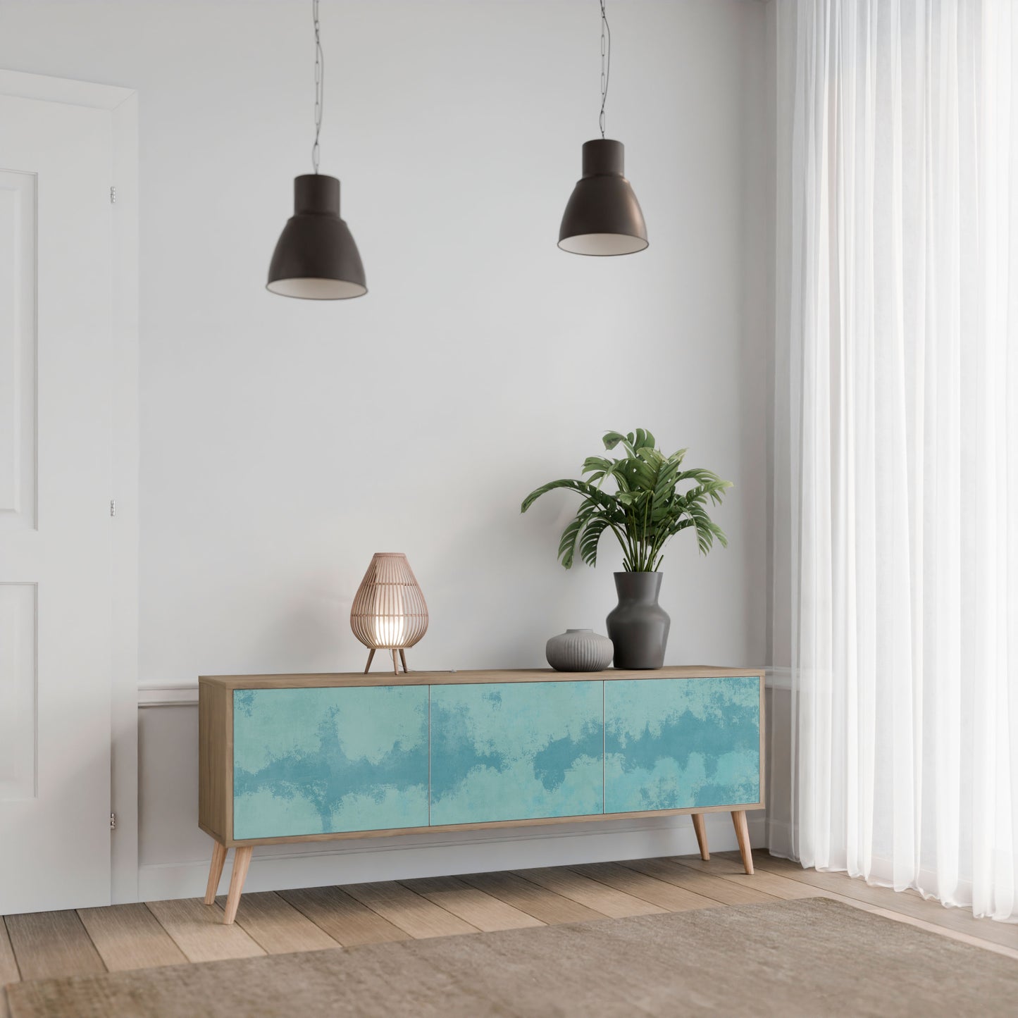 Mobile TV SKY WASH a 3 ante effetto rovere
