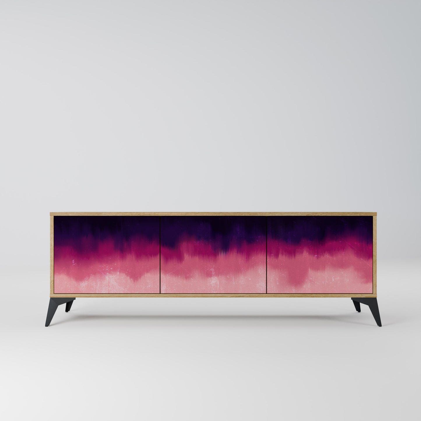 Mobile TV AURORA BOREALIS a 3 ante in effetto rovere