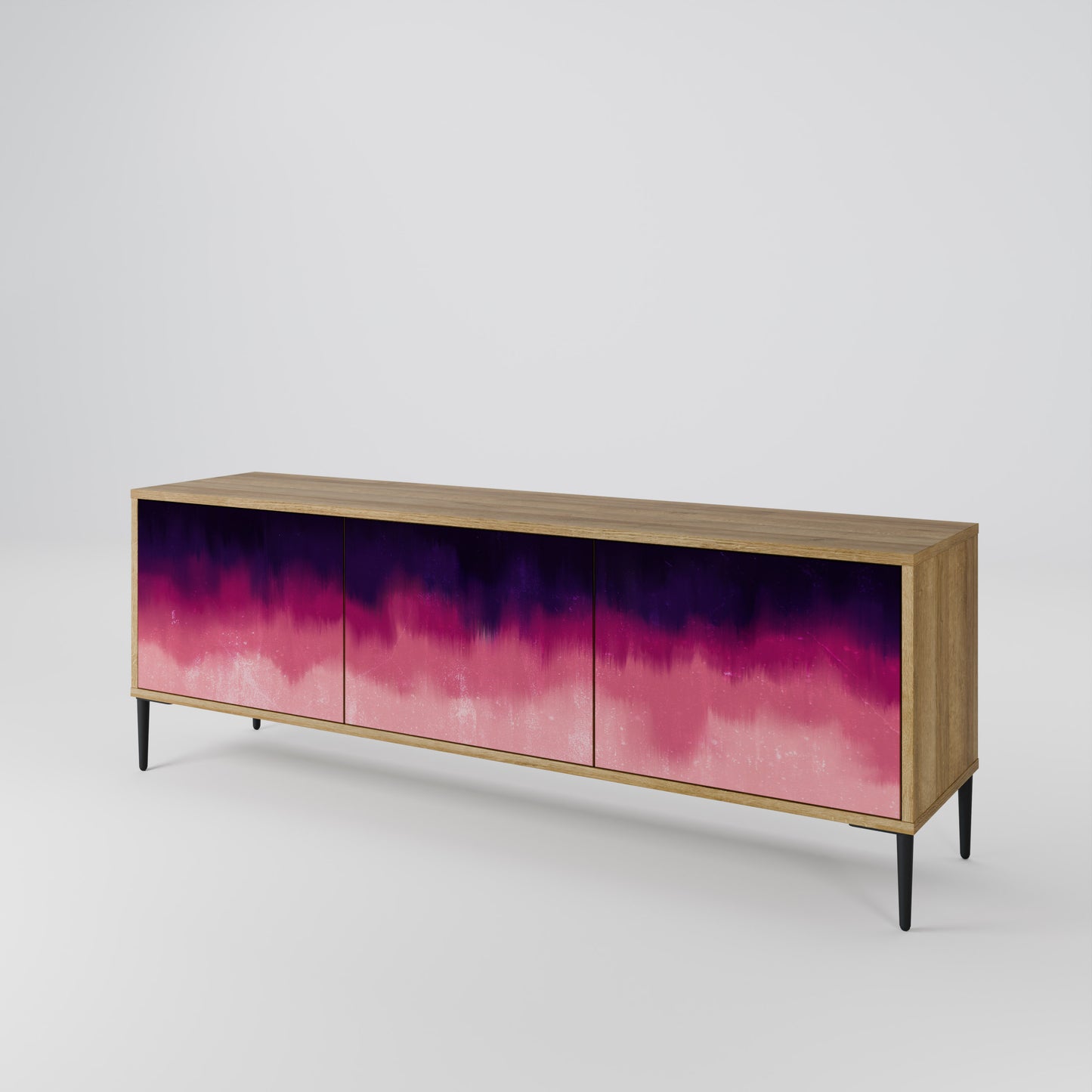 Mobile TV AURORA BOREALIS a 3 ante in effetto rovere