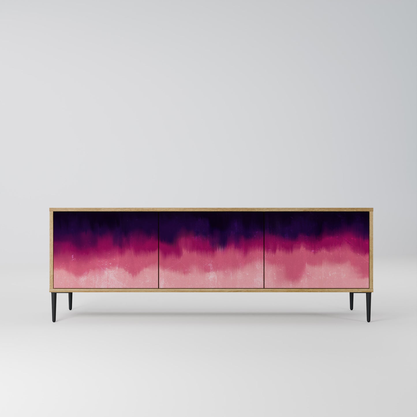 Mobile TV AURORA BOREALIS a 3 ante in effetto rovere