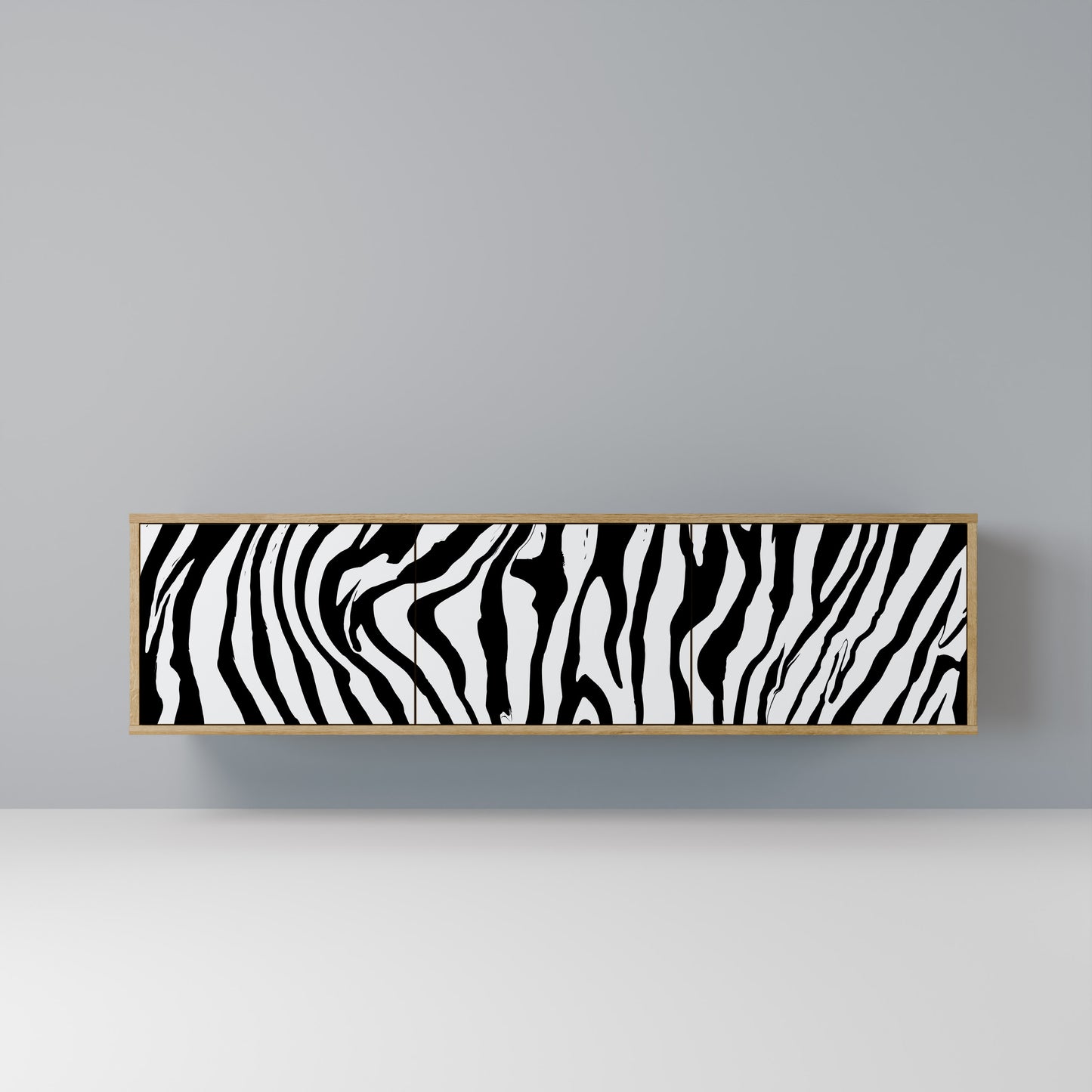 Mobile TV SPLENDID ZEBRA a 3 ante in effetto rovere