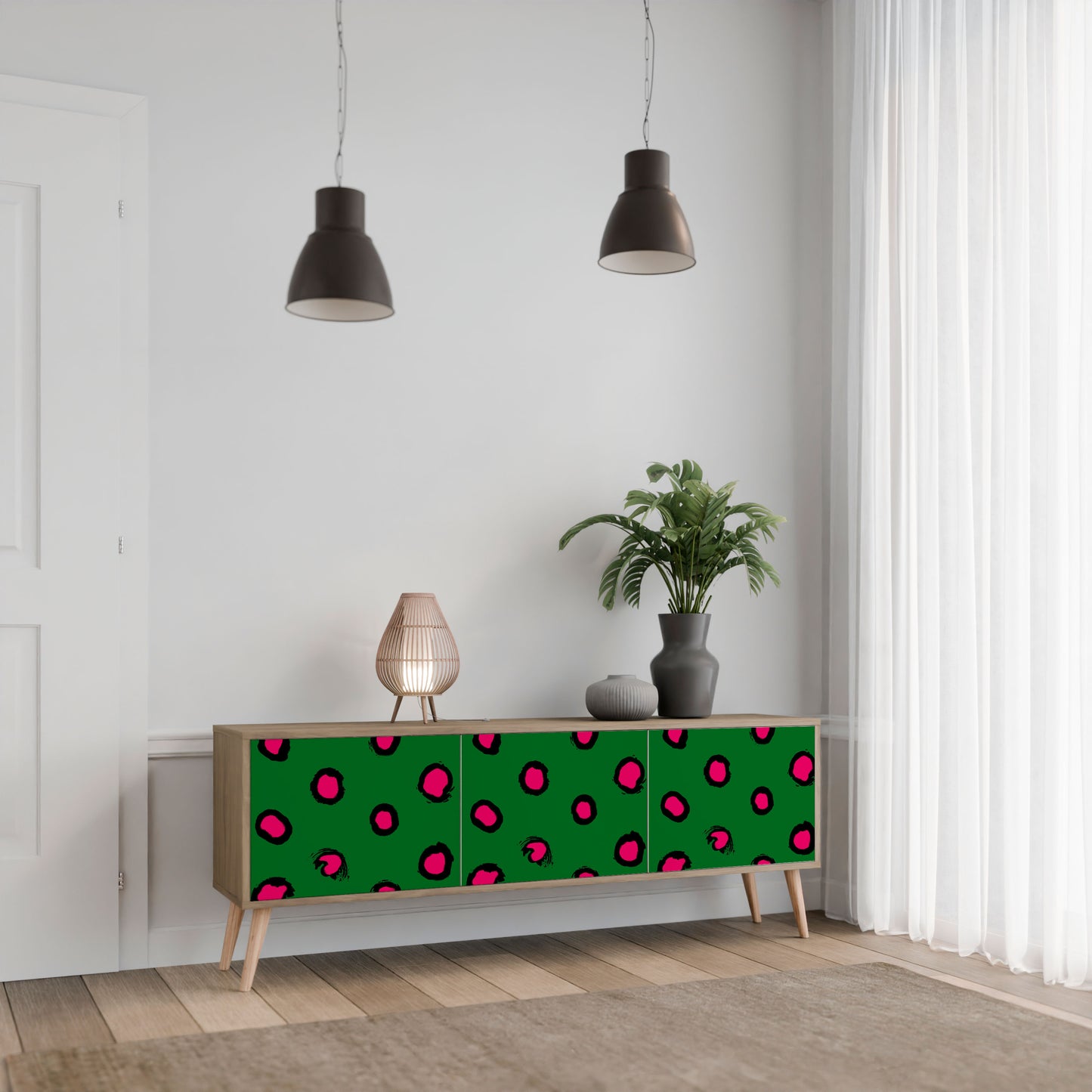 Mobile TV FUNKY SPOTS a 3 ante effetto rovere