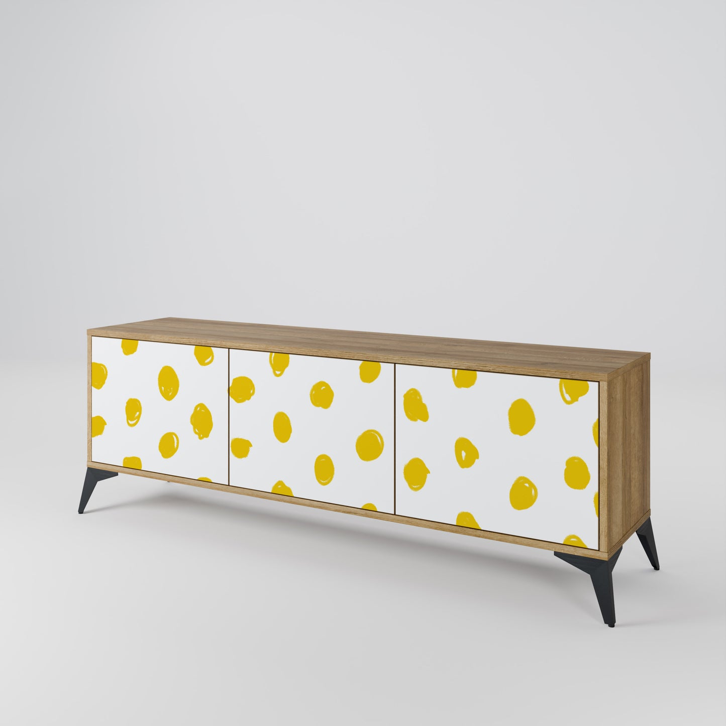 Mobile TV RADIANT REVERIE a 3 ante in effetto rovere