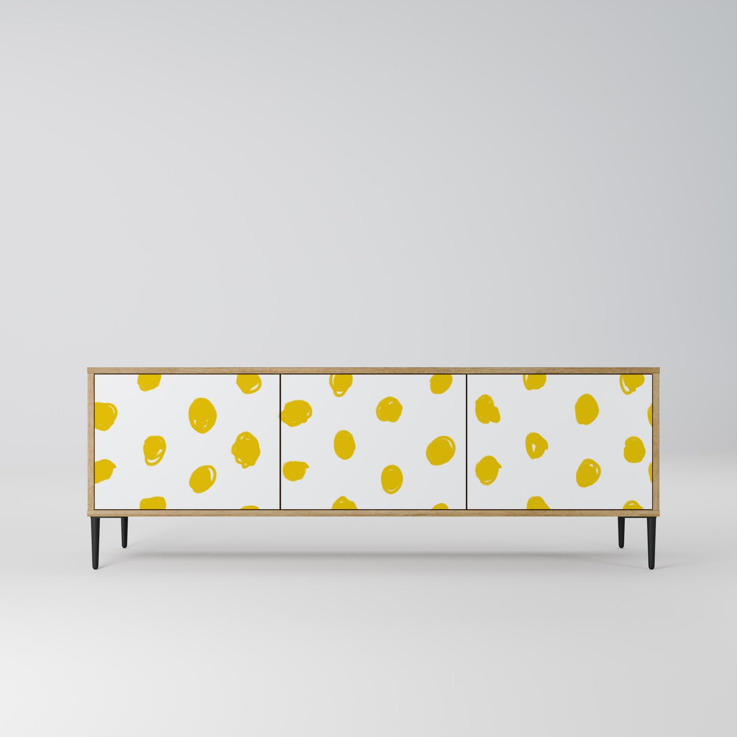 Mobile TV RADIANT REVERIE a 3 ante in effetto rovere