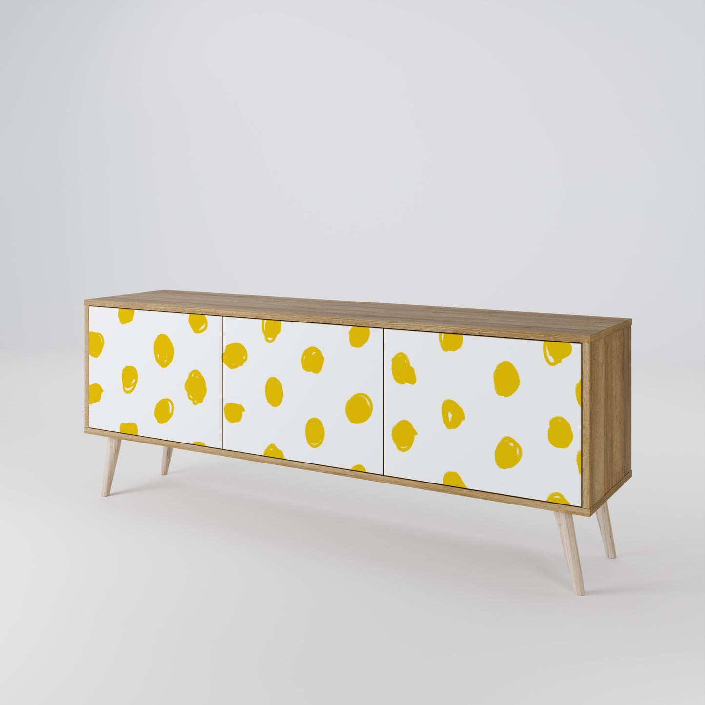 Mobile TV RADIANT REVERIE a 3 ante in effetto rovere
