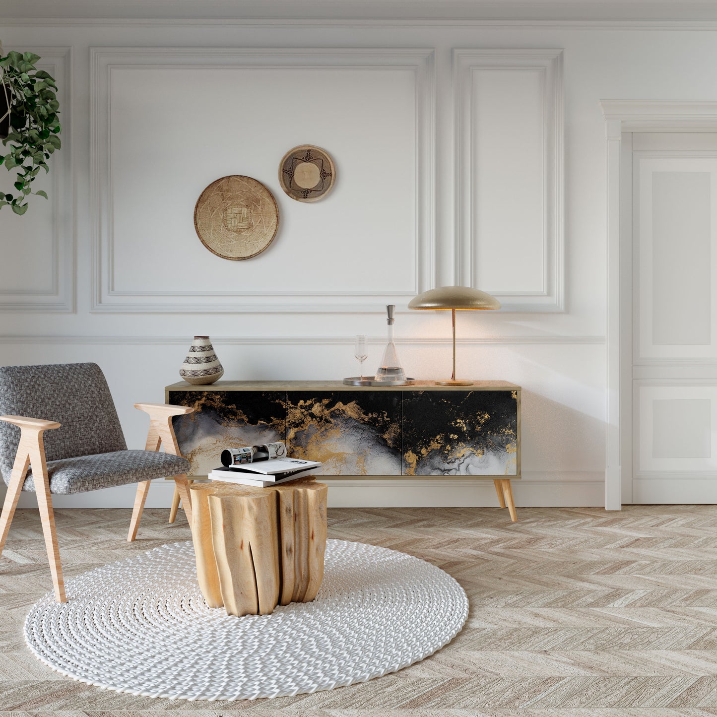 Mobile TV a 3 ante MARBLE OF TOMMORROW in effetto rovere