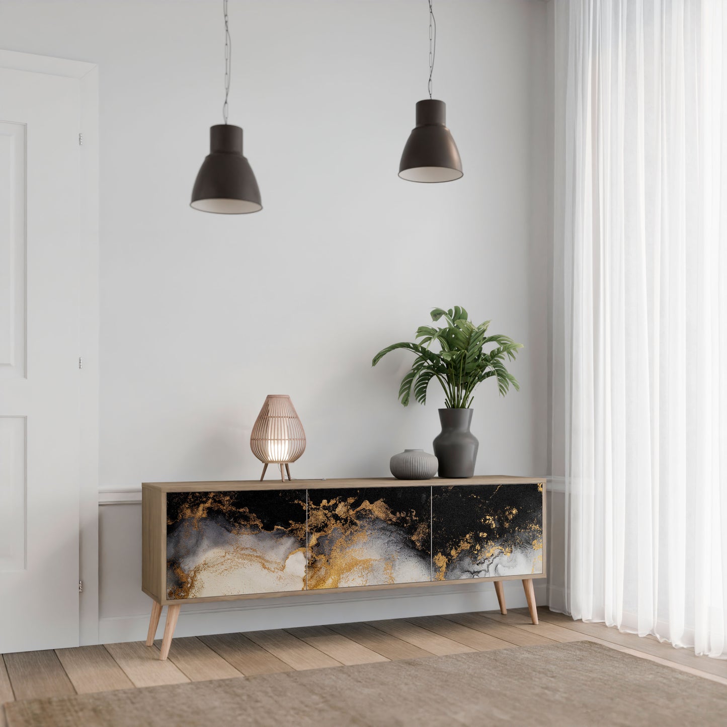 Mobile TV a 3 ante MARBLE OF TOMMORROW in effetto rovere
