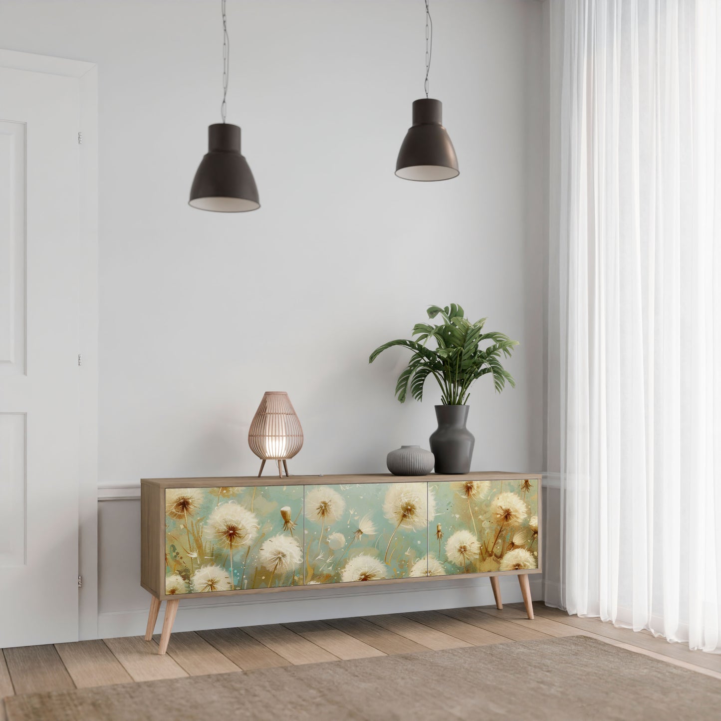 Mobile TV DREAMY MEADOW a 3 ante effetto rovere