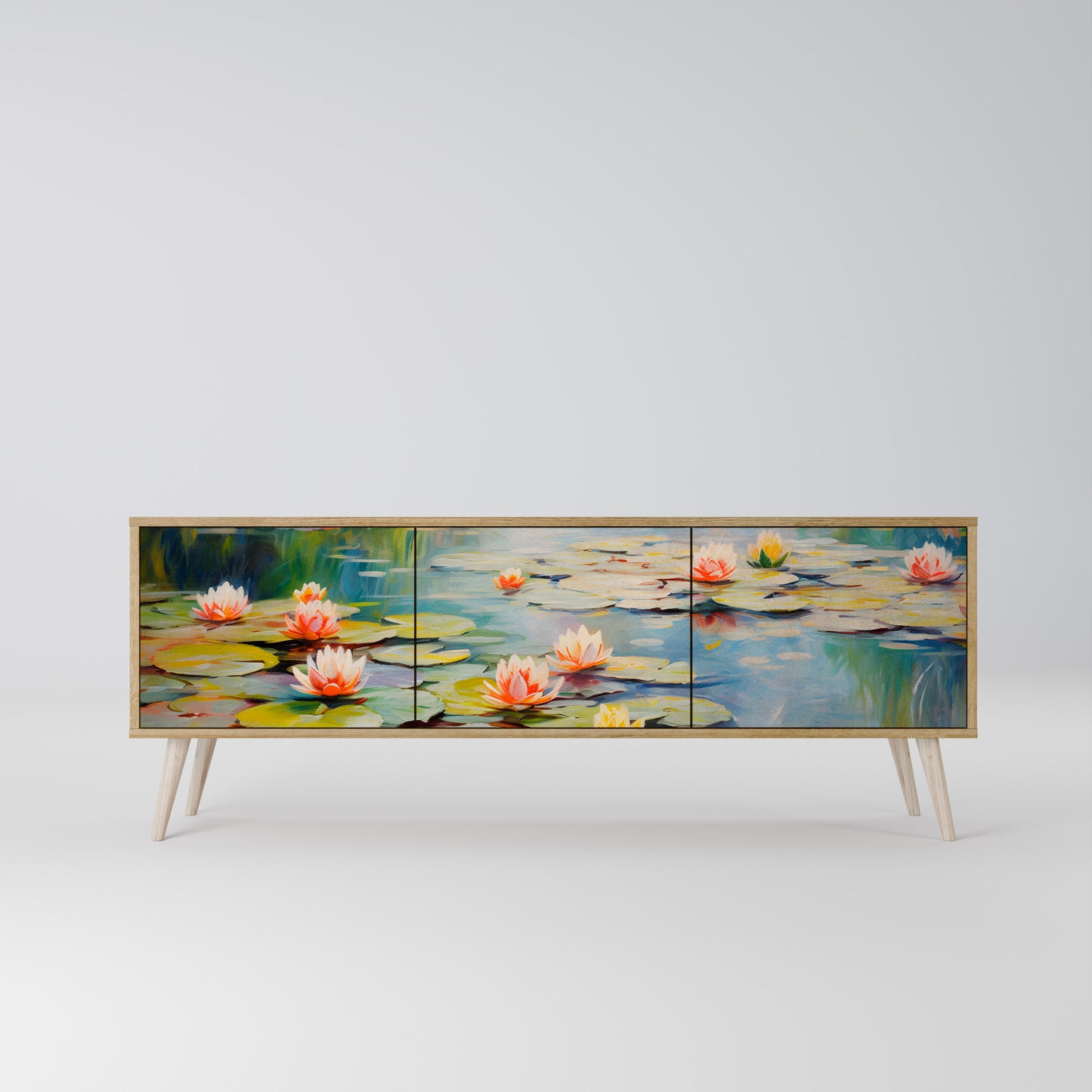 Mobile TV BLOOMING WATERS a 3 ante effetto rovere
