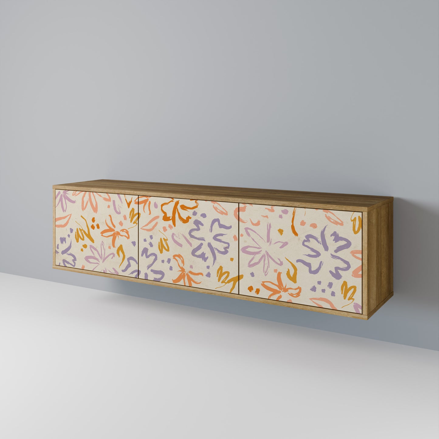SPRING WHIMSY Mobile TV a 3 ante effetto rovere