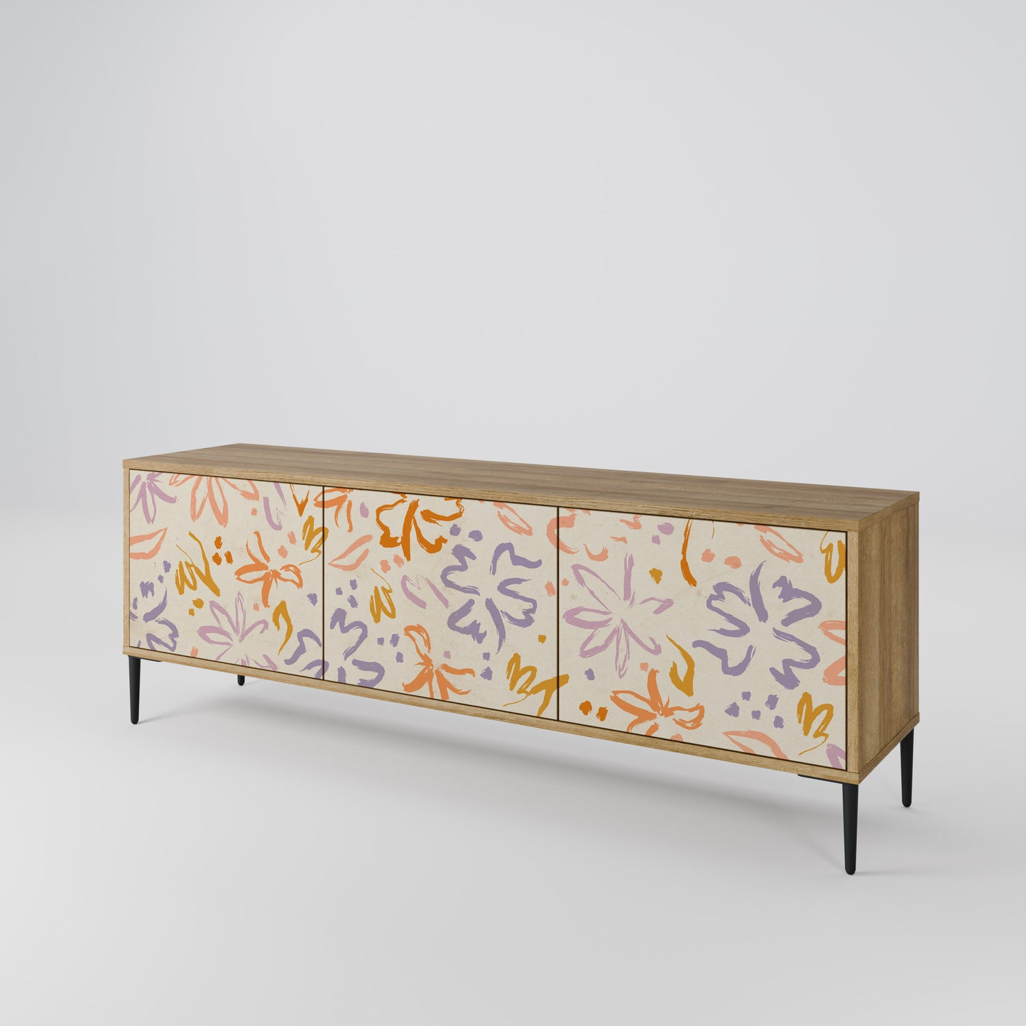 SPRING WHIMSY Mobile TV a 3 ante effetto rovere