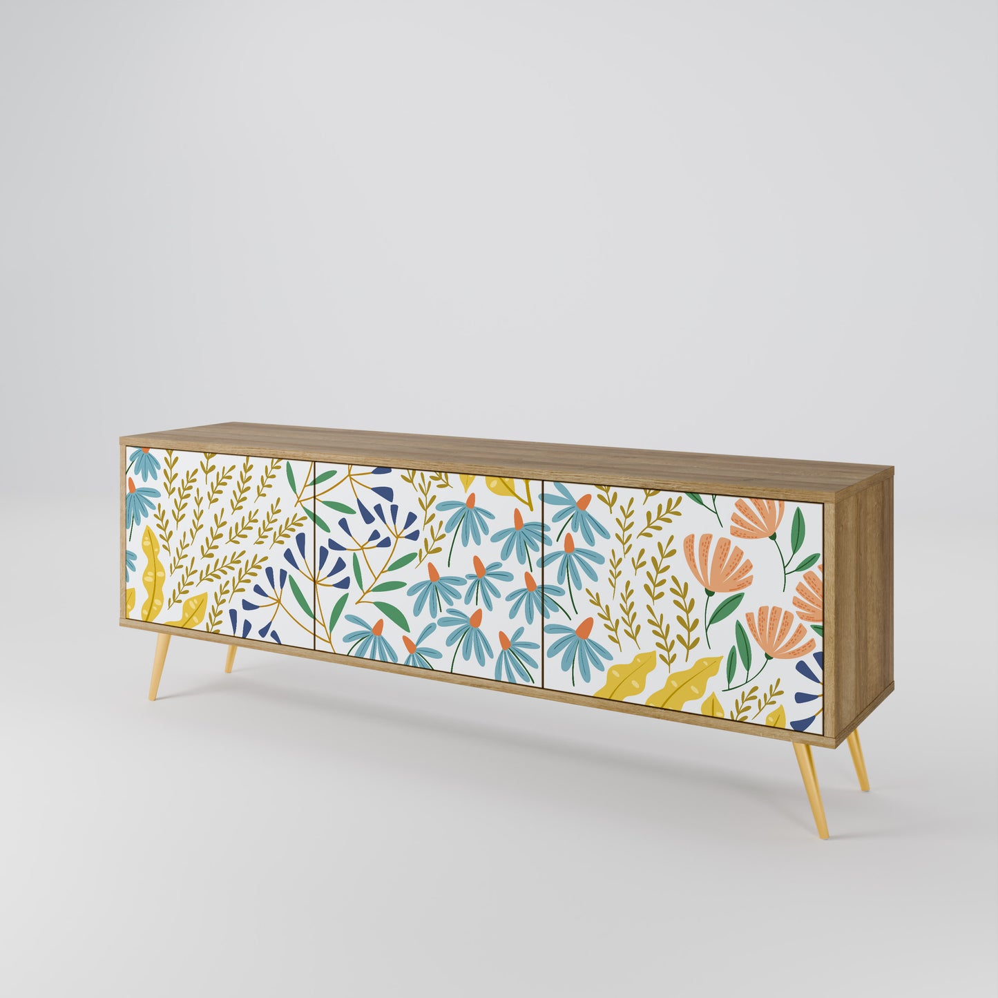 Mobile TV HELLO SPRING a 3 ante in effetto rovere