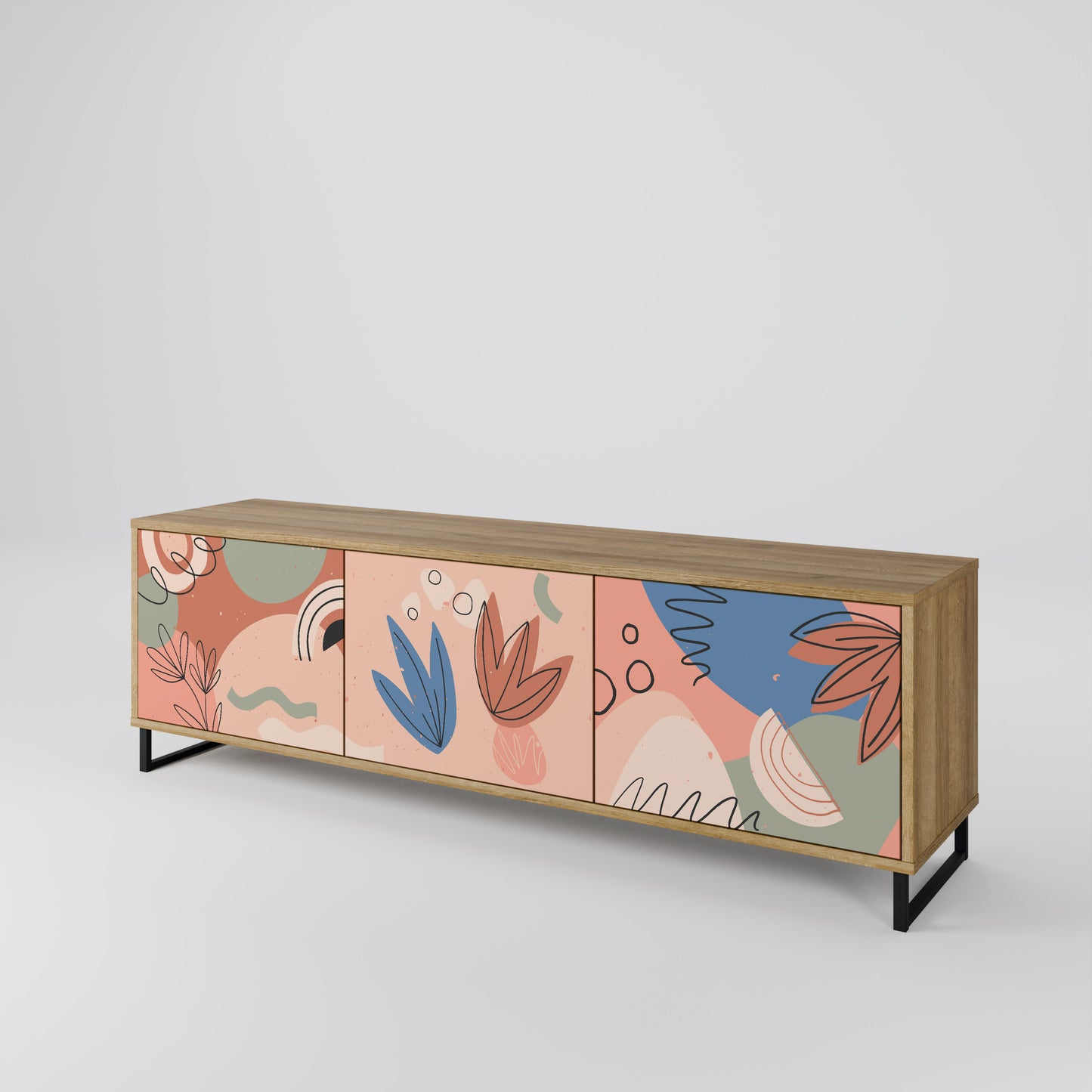 Mobile TV PASTEL DESTINY a 3 ante in effetto rovere