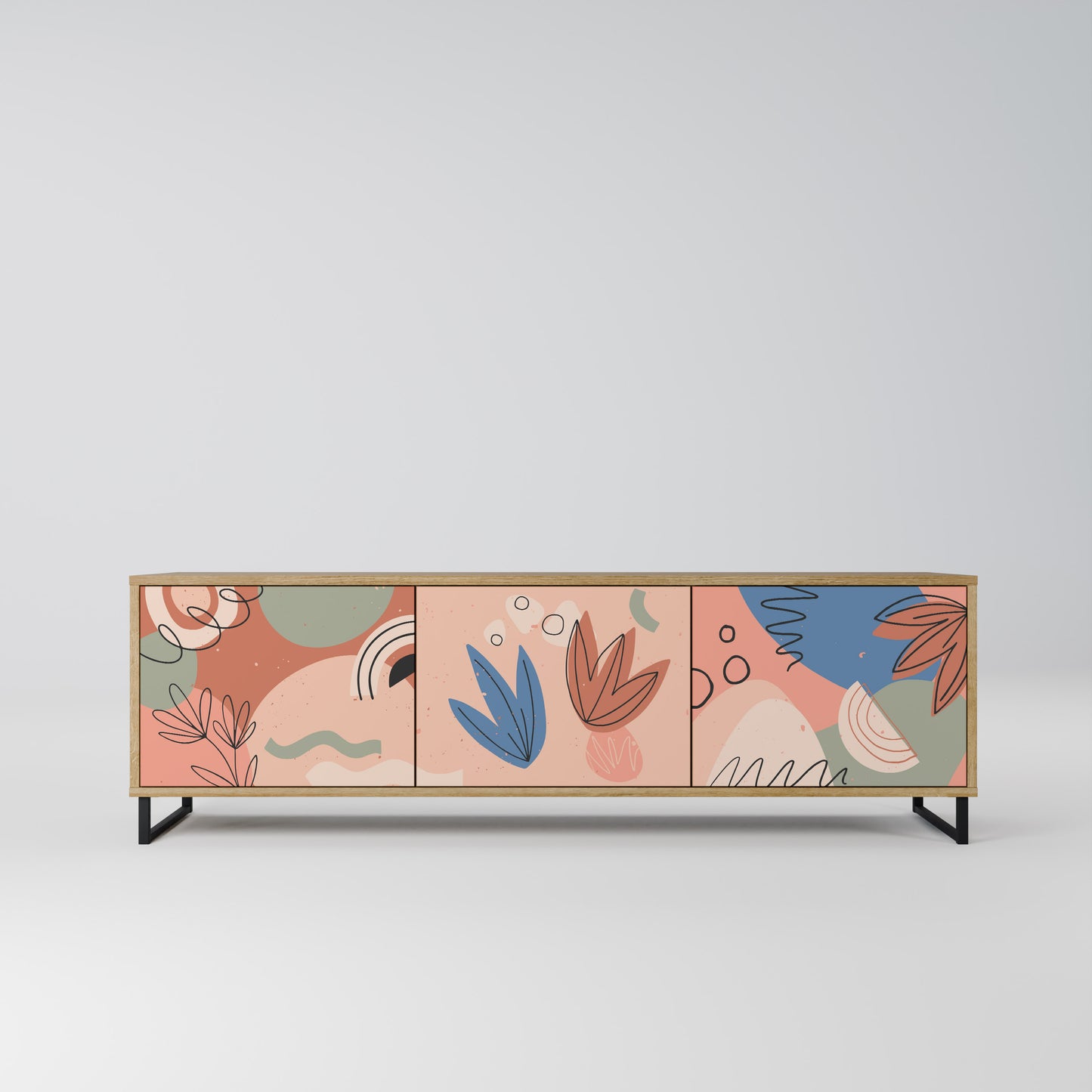 Mobile TV PASTEL DESTINY a 3 ante in effetto rovere