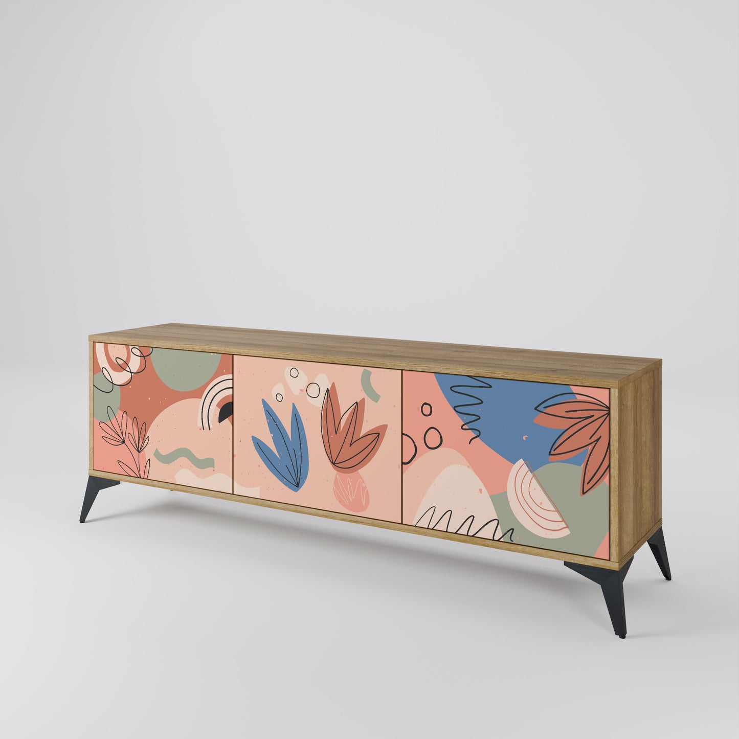 Mobile TV PASTEL DESTINY a 3 ante in effetto rovere