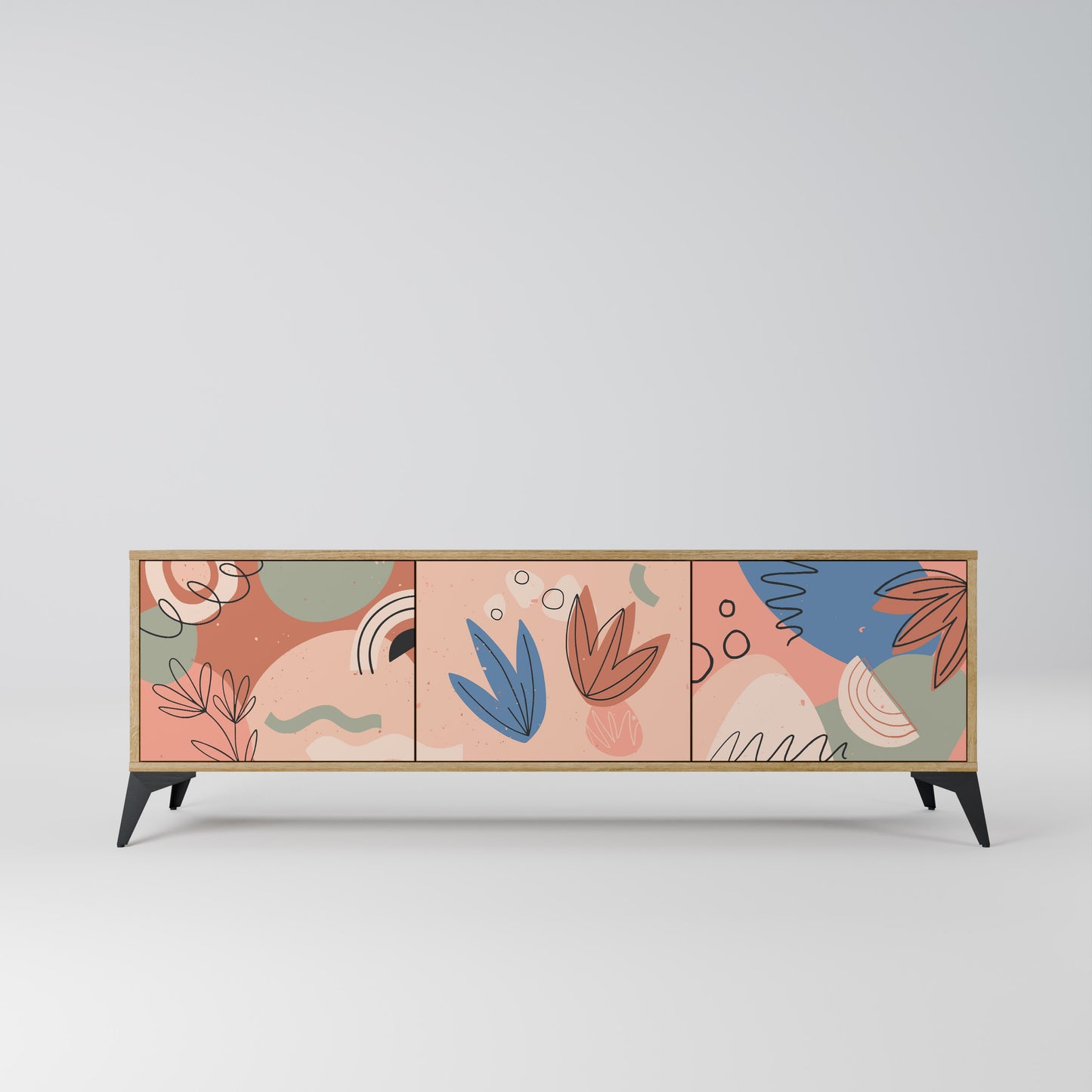 Mobile TV PASTEL DESTINY a 3 ante in effetto rovere