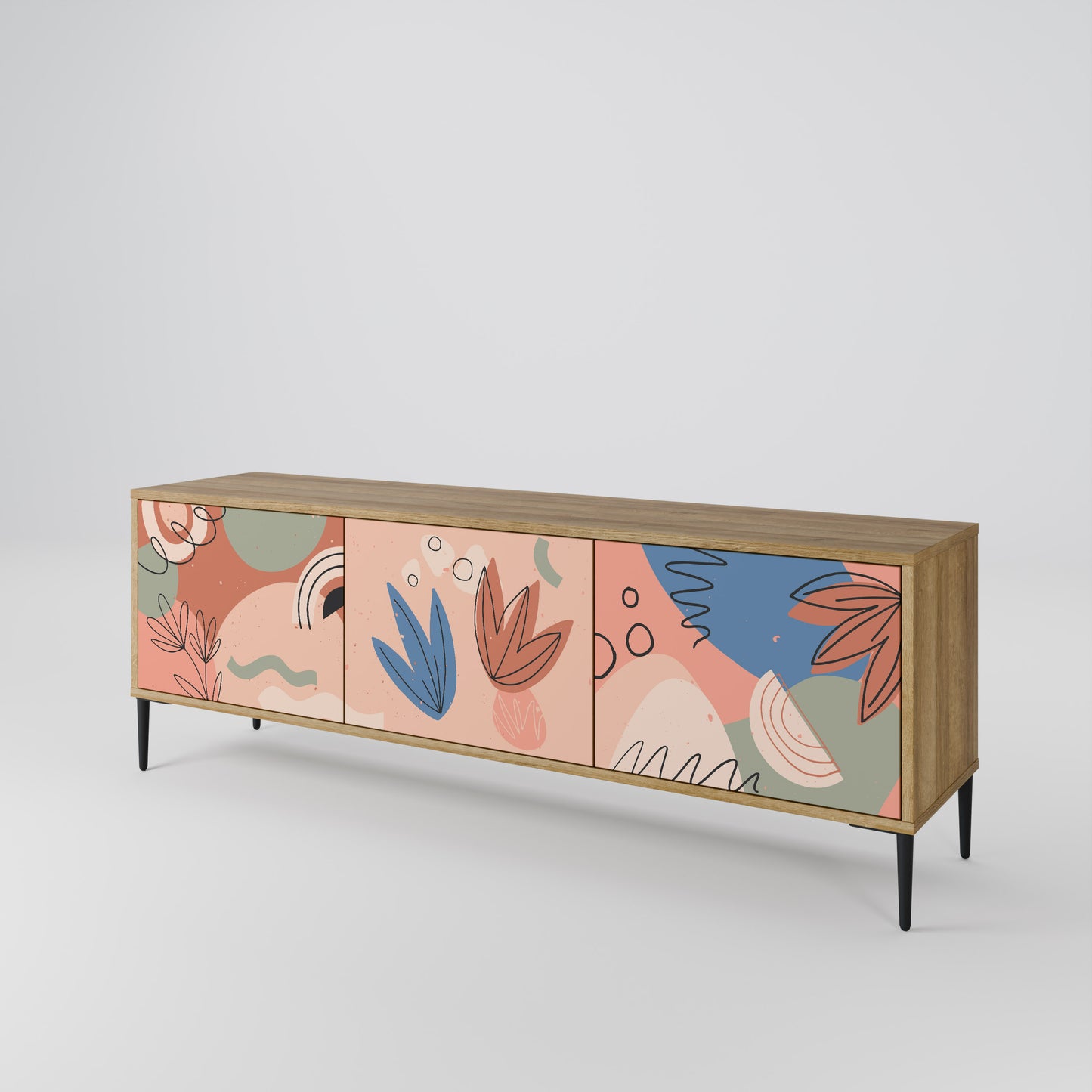 Mobile TV PASTEL DESTINY a 3 ante in effetto rovere