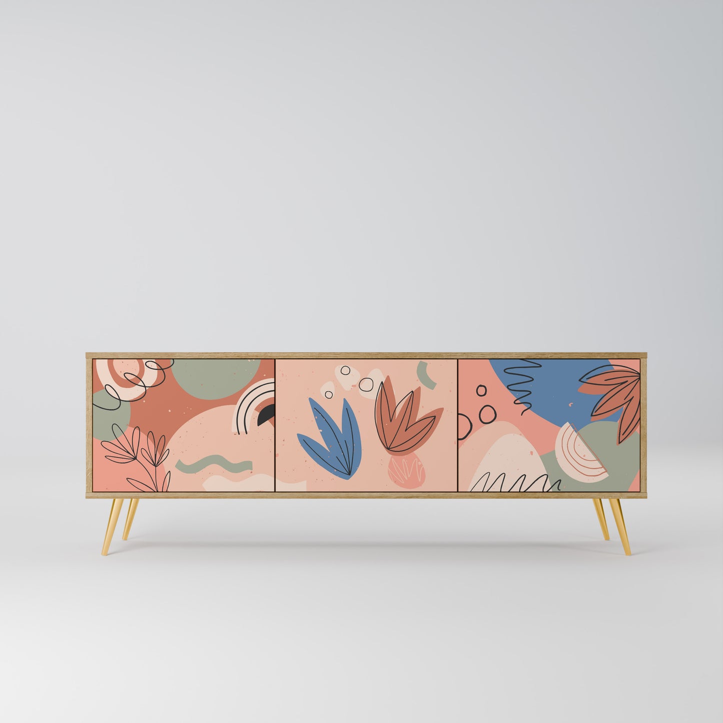Mobile TV PASTEL DESTINY a 3 ante in effetto rovere