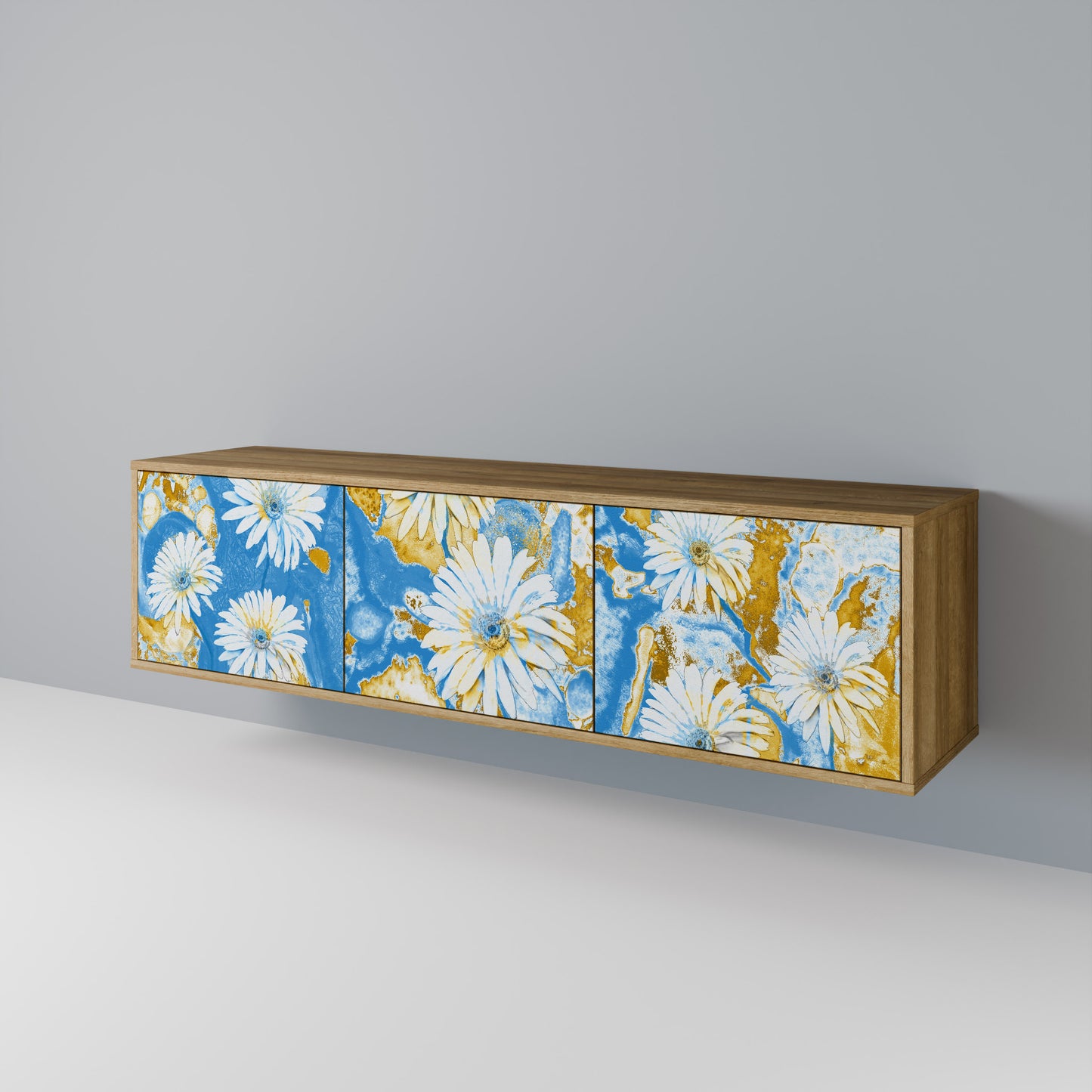 Mobile TV DAISY LUXE a 3 ante effetto rovere