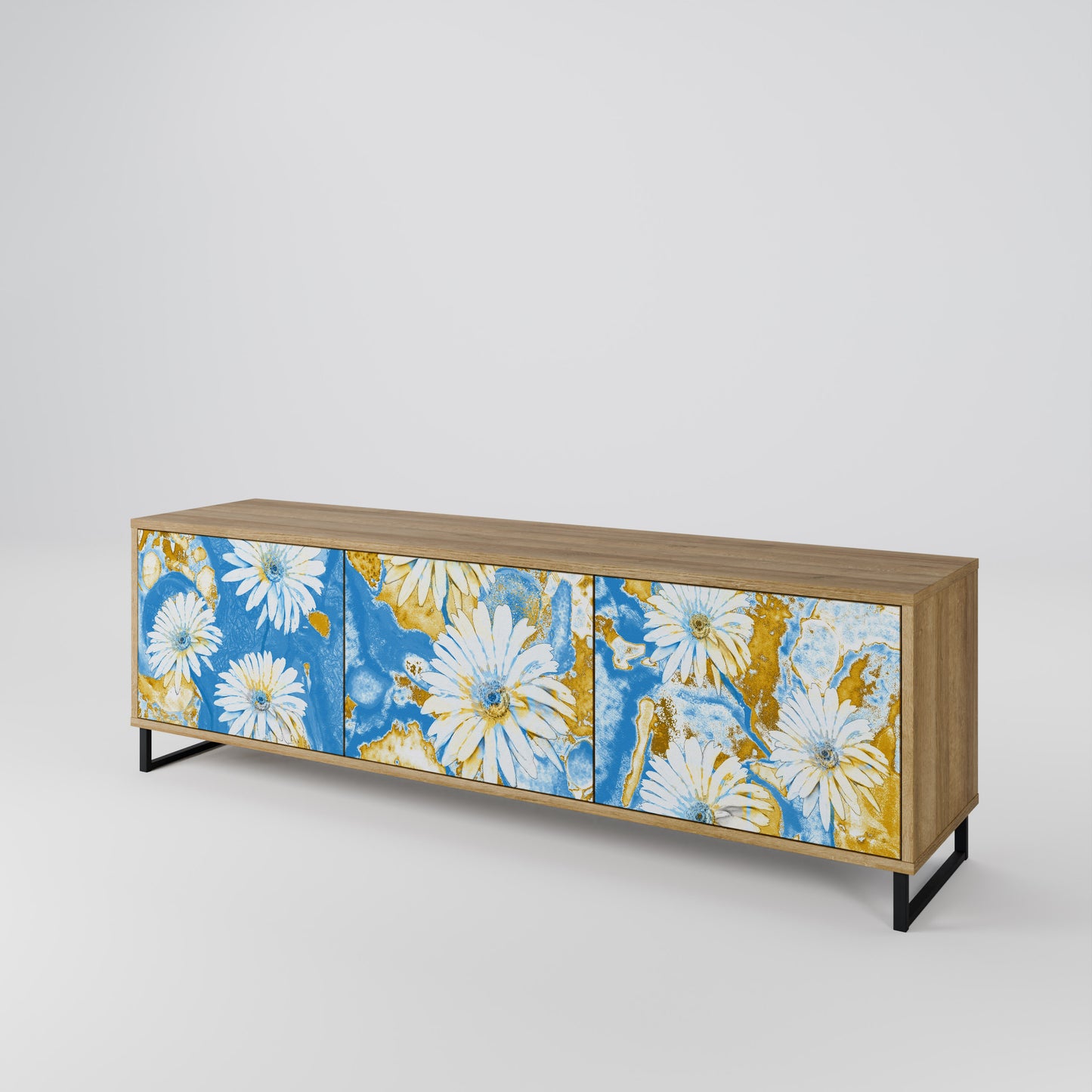 Mobile TV DAISY LUXE a 3 ante effetto rovere