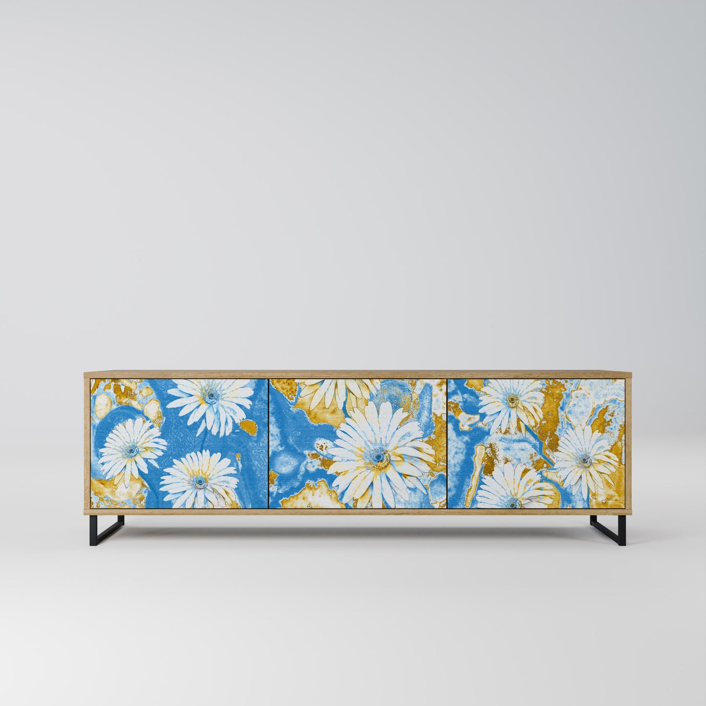 Mobile TV DAISY LUXE a 3 ante effetto rovere