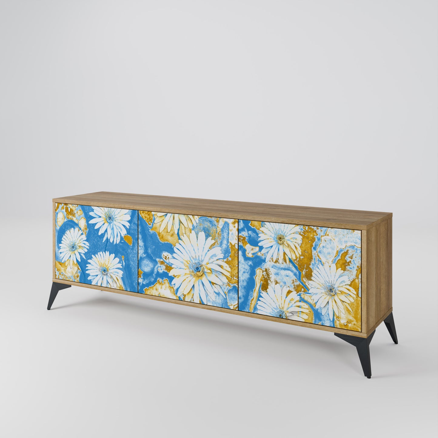 Mobile TV DAISY LUXE a 3 ante effetto rovere