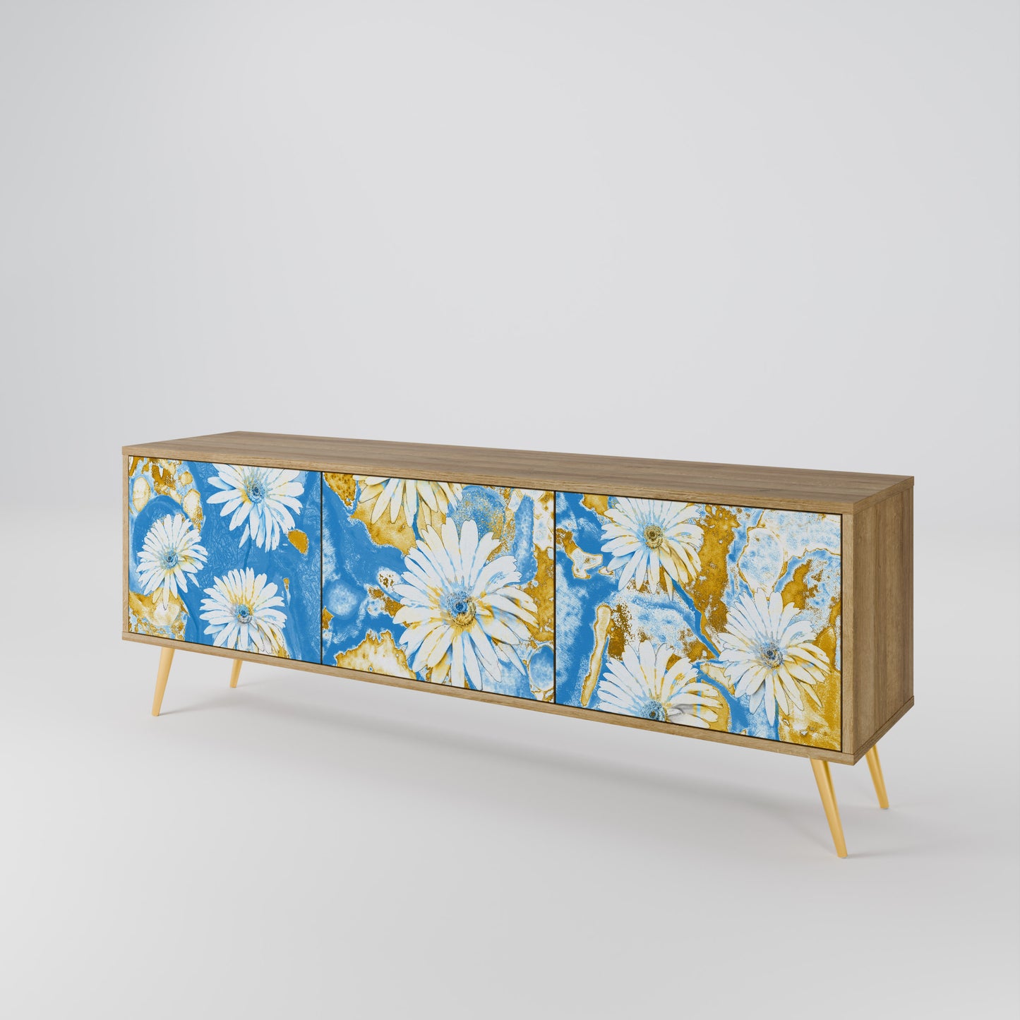 Mobile TV DAISY LUXE a 3 ante effetto rovere