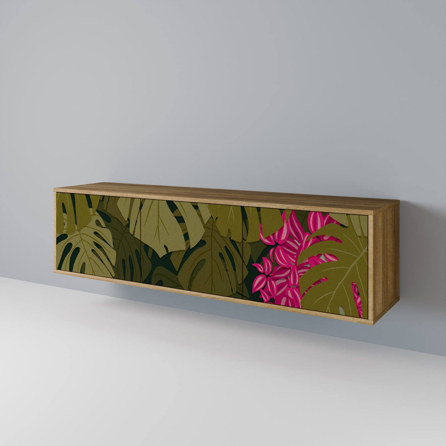 Mobile TV TROPICAL BEAUTY a 3 ante in effetto rovere