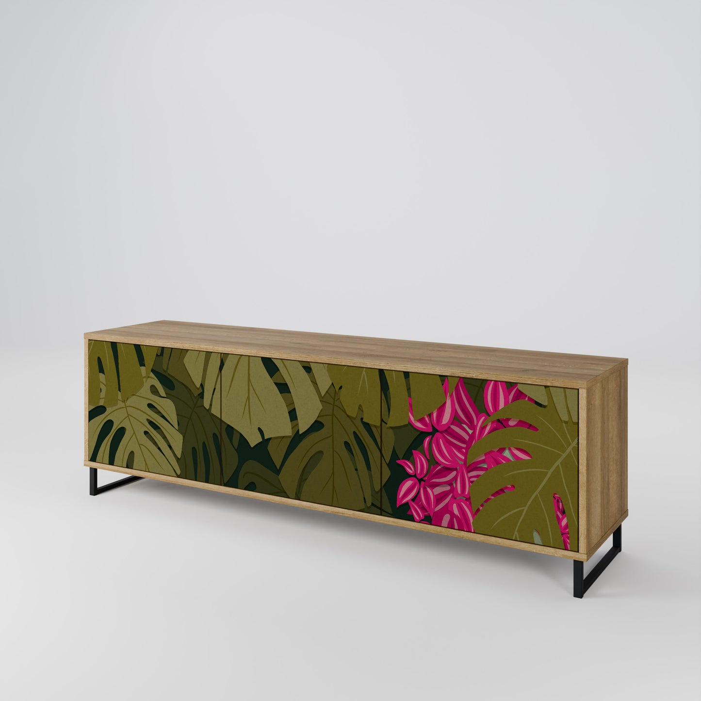 Mobile TV TROPICAL BEAUTY a 3 ante in effetto rovere