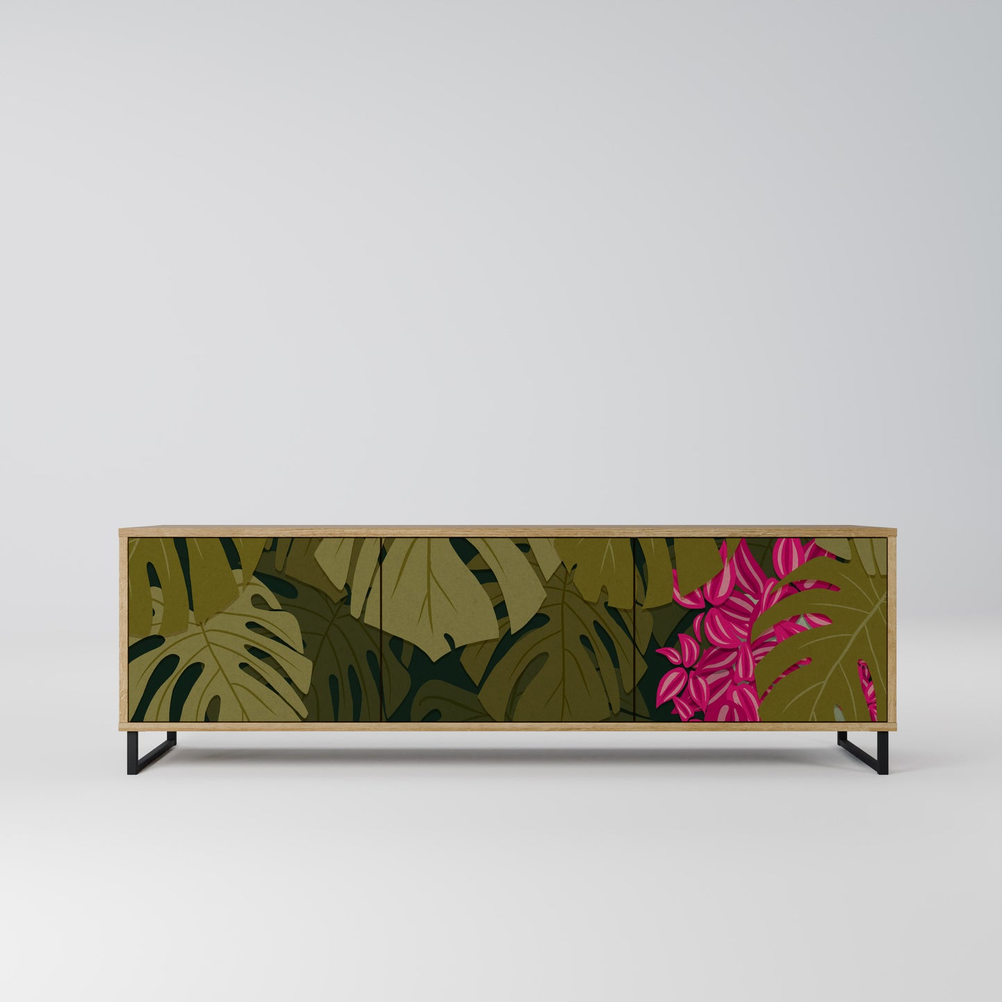Mobile TV TROPICAL BEAUTY a 3 ante in effetto rovere