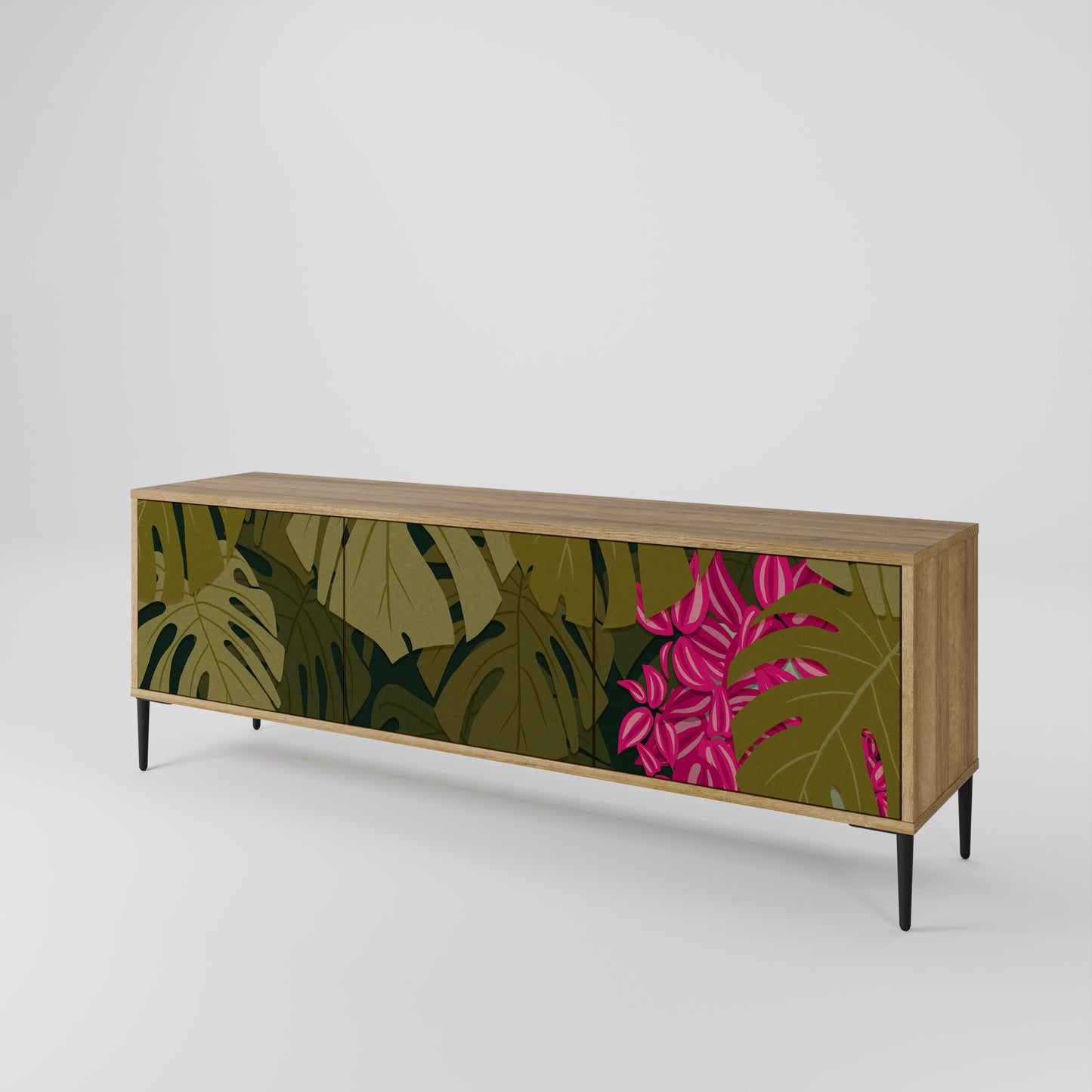 Mobile TV TROPICAL BEAUTY a 3 ante in effetto rovere