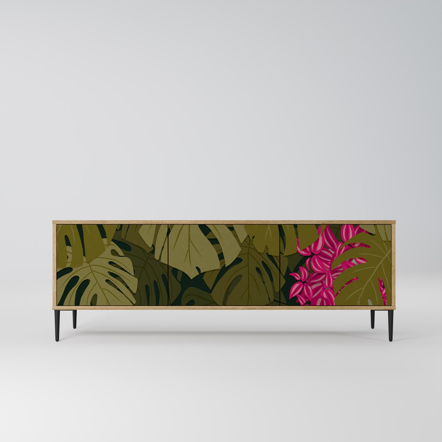 Mobile TV TROPICAL BEAUTY a 3 ante in effetto rovere